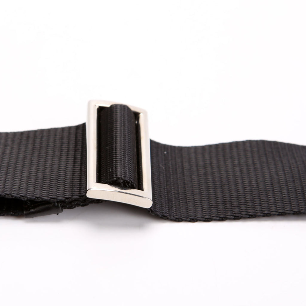 Nylon Flat Small Messenger Black