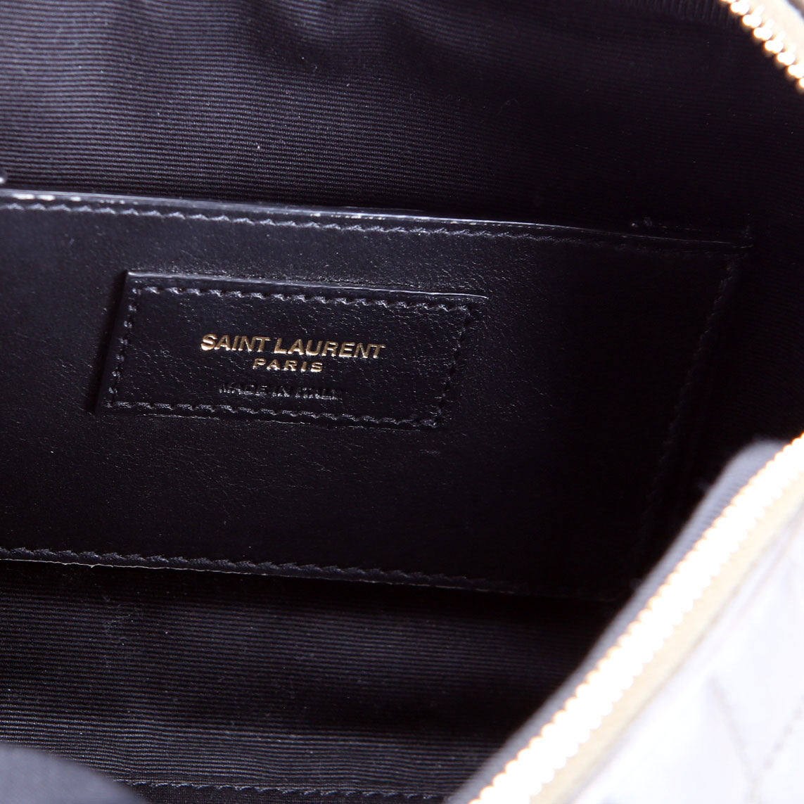 SAINT LAURENT Cassandre Carre Camera Bag Lambskin 764809 Green