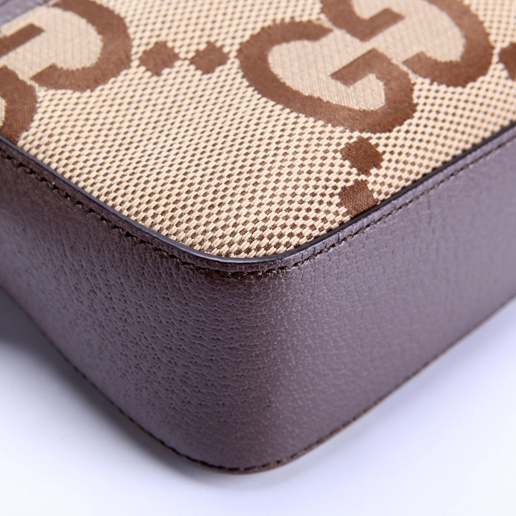 675891 Jumbo GG Canvas Messenger Brown