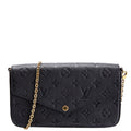 Pochette Felicie Empreinte Black