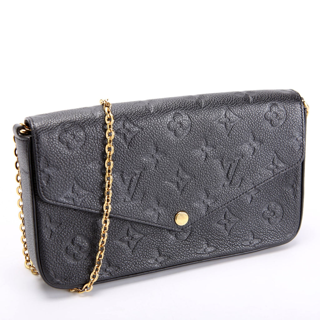 Pochette Felicie Empreinte Black