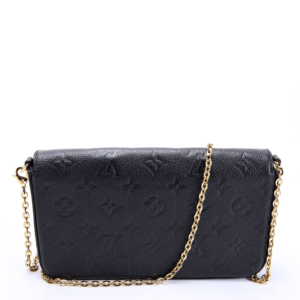 Pochette Felicie Empreinte Black