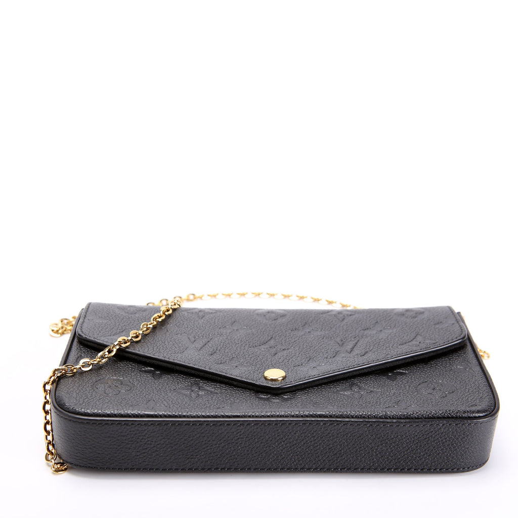Pochette Felicie Empreinte Black