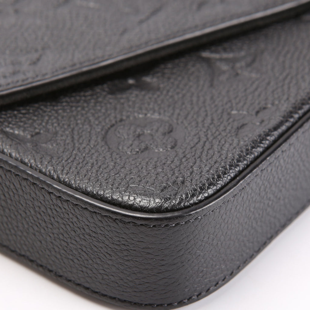 Pochette Felicie Empreinte Black
