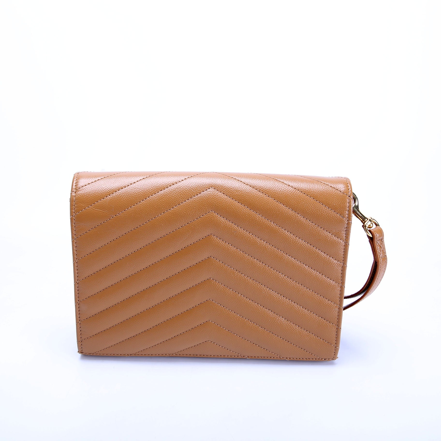 617662 Grain De Poudre Envelope Clutch Tan
