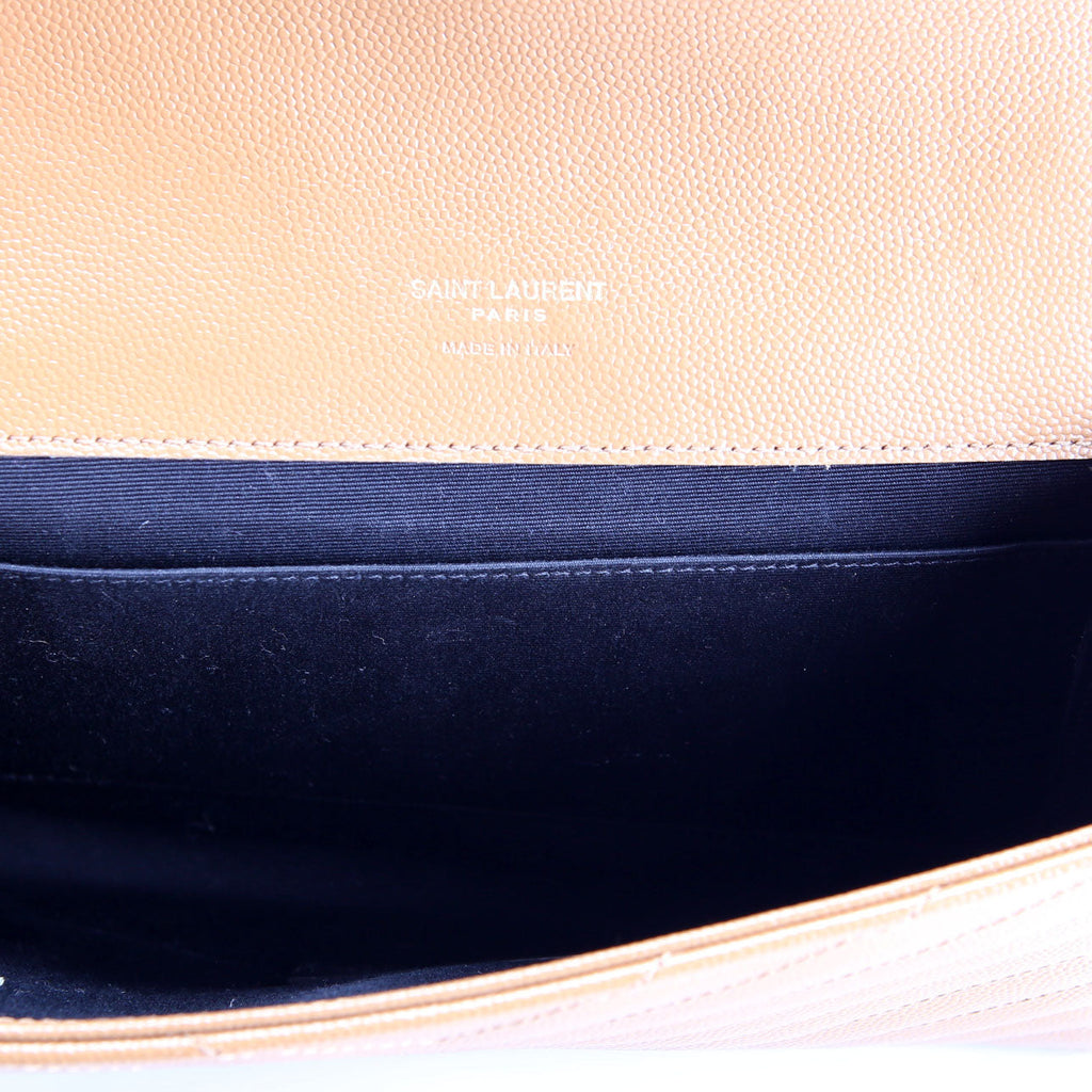 617662 Grain De Poudre Envelope Clutch Tan