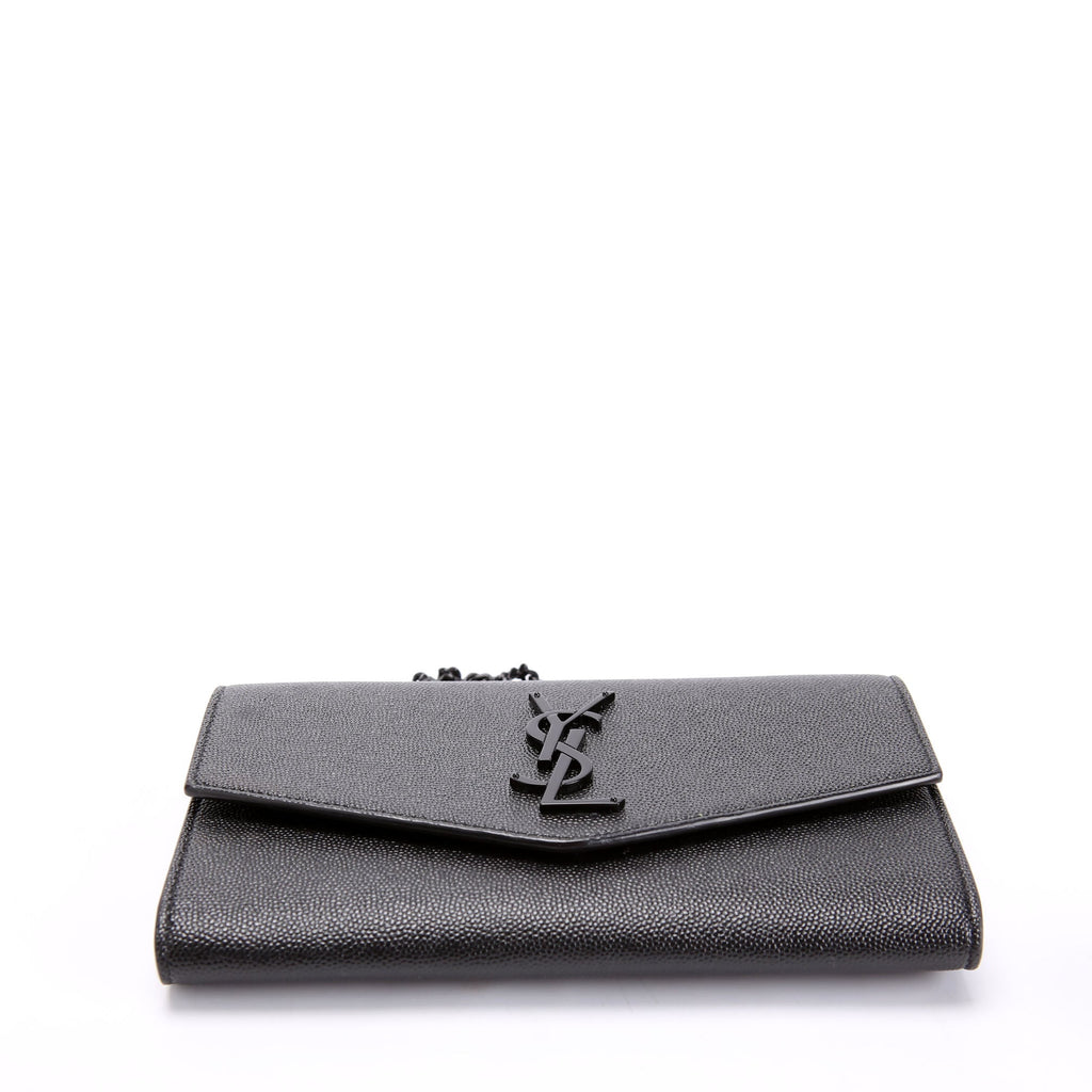 Uptown Chain Wallet Grain De Poudre 607788 Black