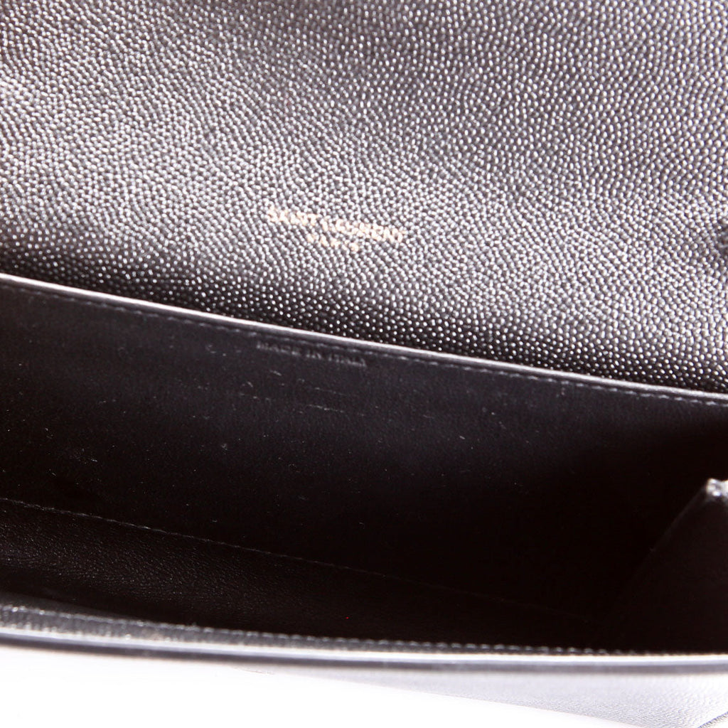 Uptown Chain Wallet Grain De Poudre 607788 Black