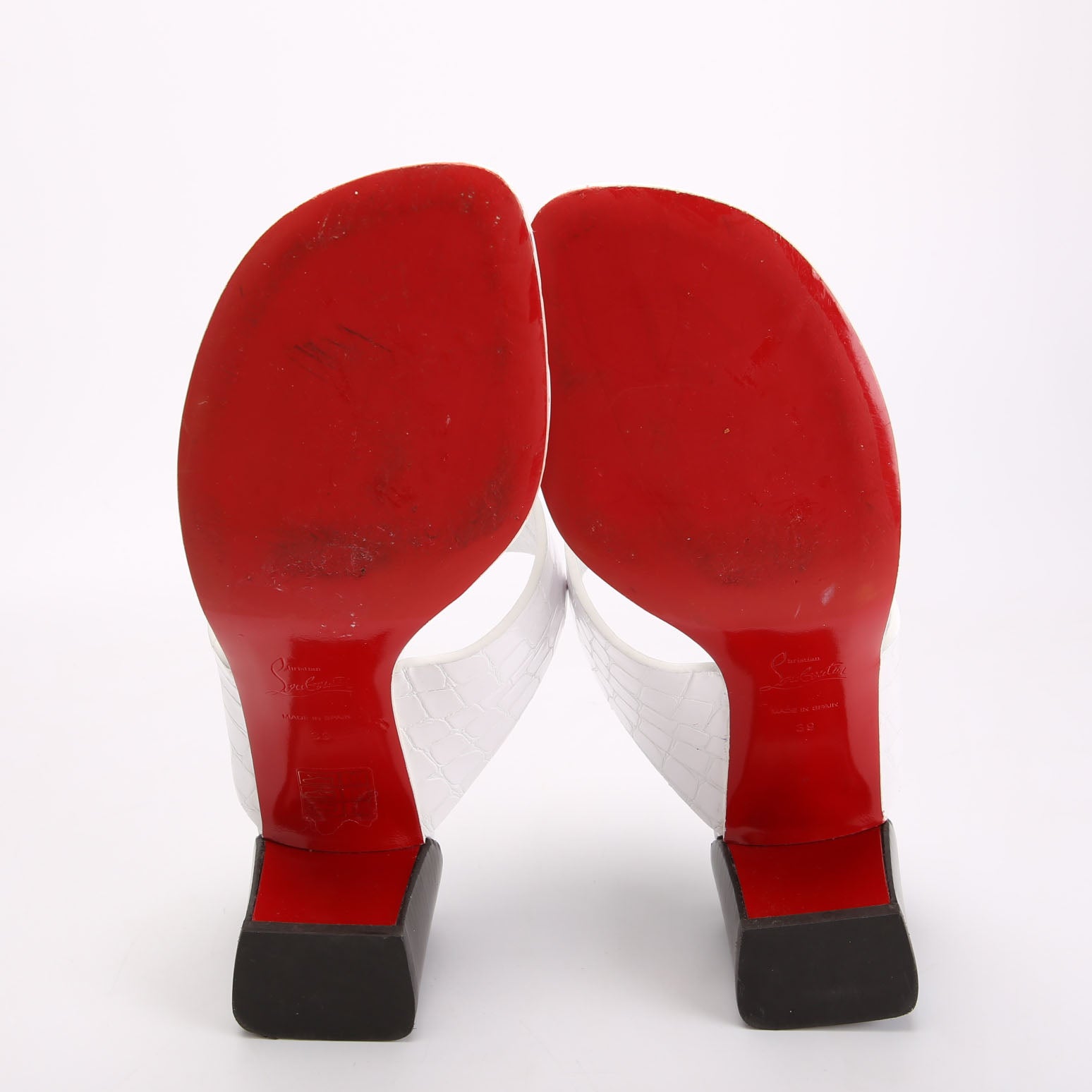 CL Tongamukle Sandals Size 39 White/Black