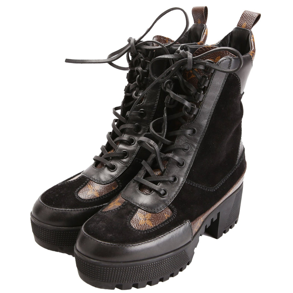 Laureate Desert Combat Boots Size 36 Black/Brown