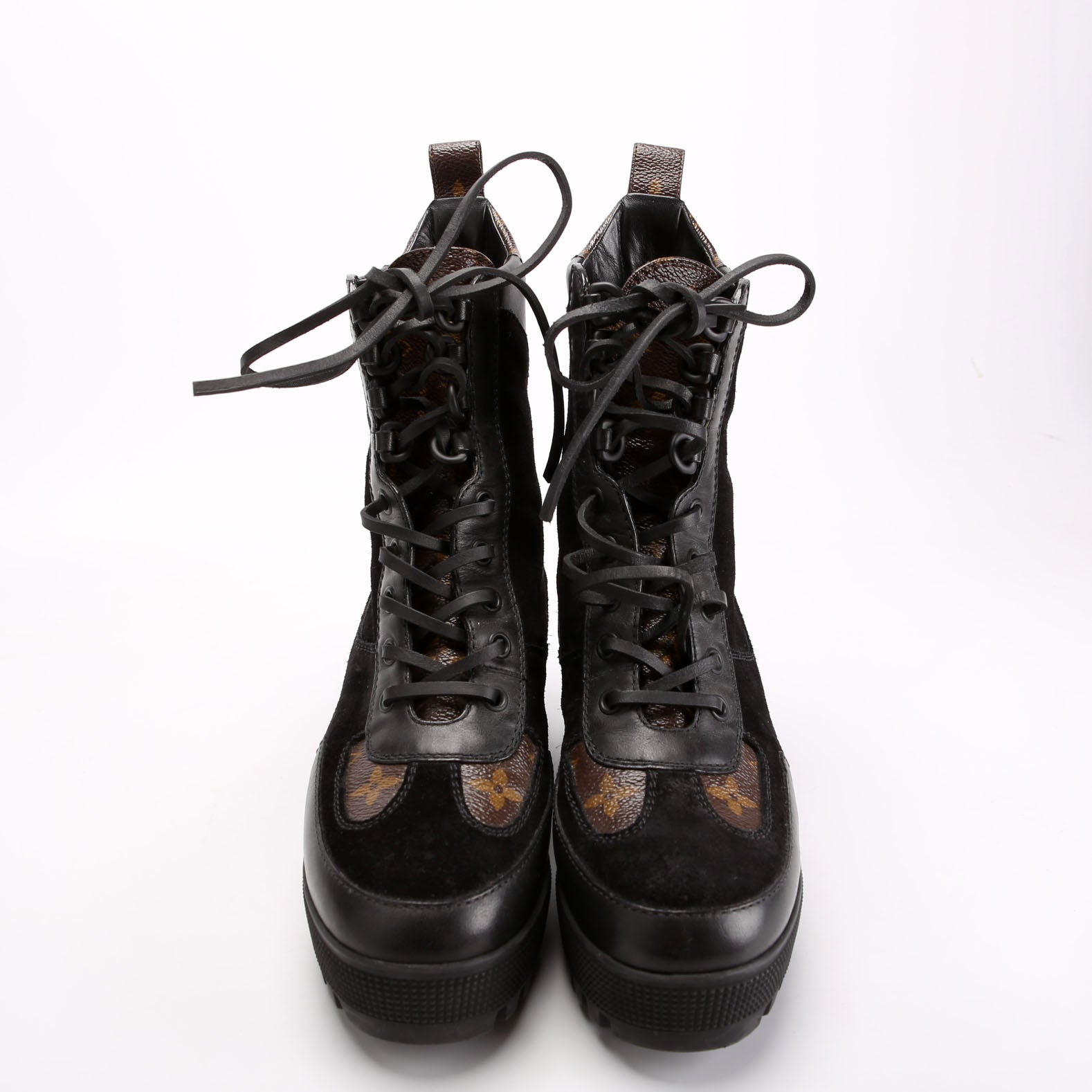 Laureate Desert Combat Boots Size 36 Black/Brown