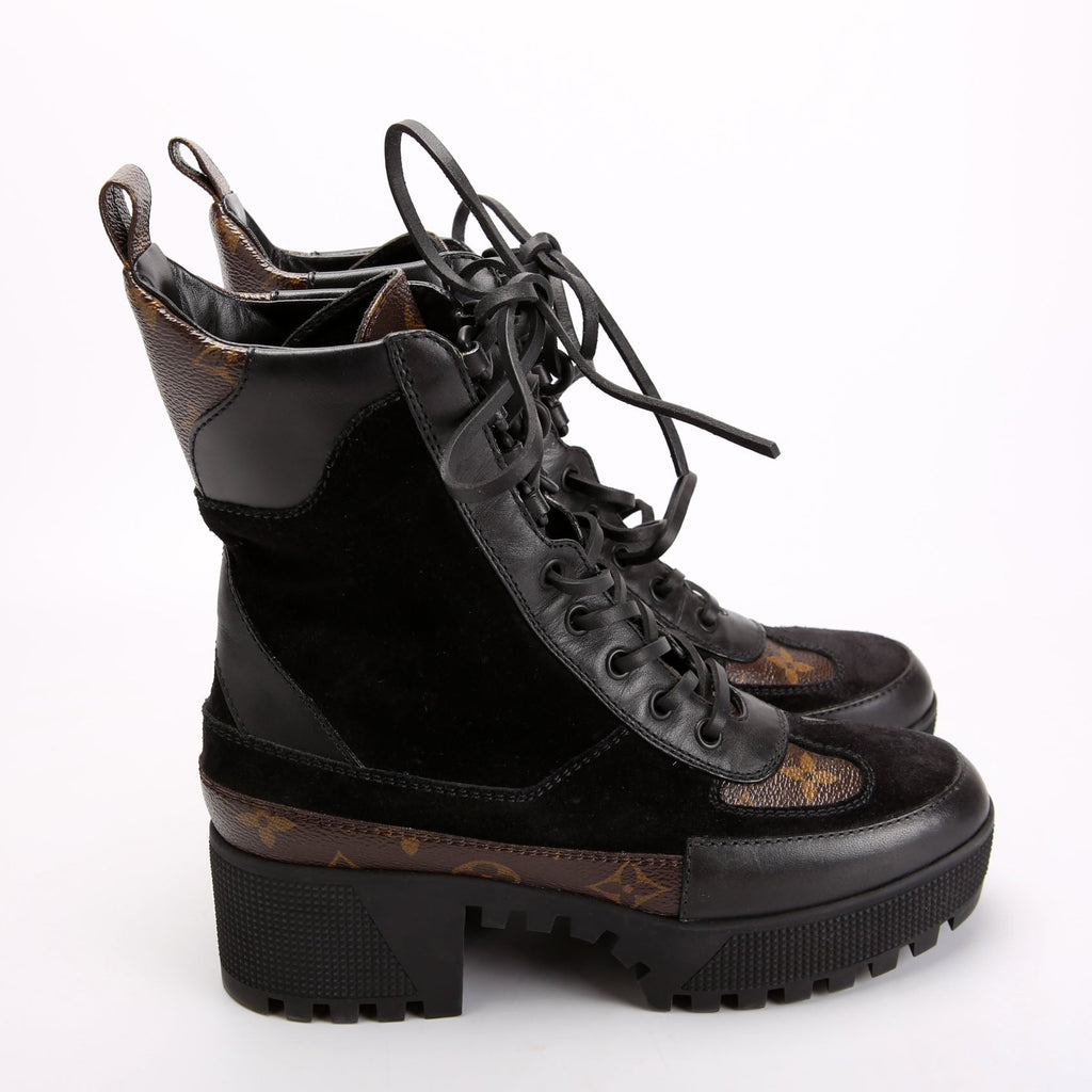 Laureate Desert Combat Boots Size 36 Black/Brown