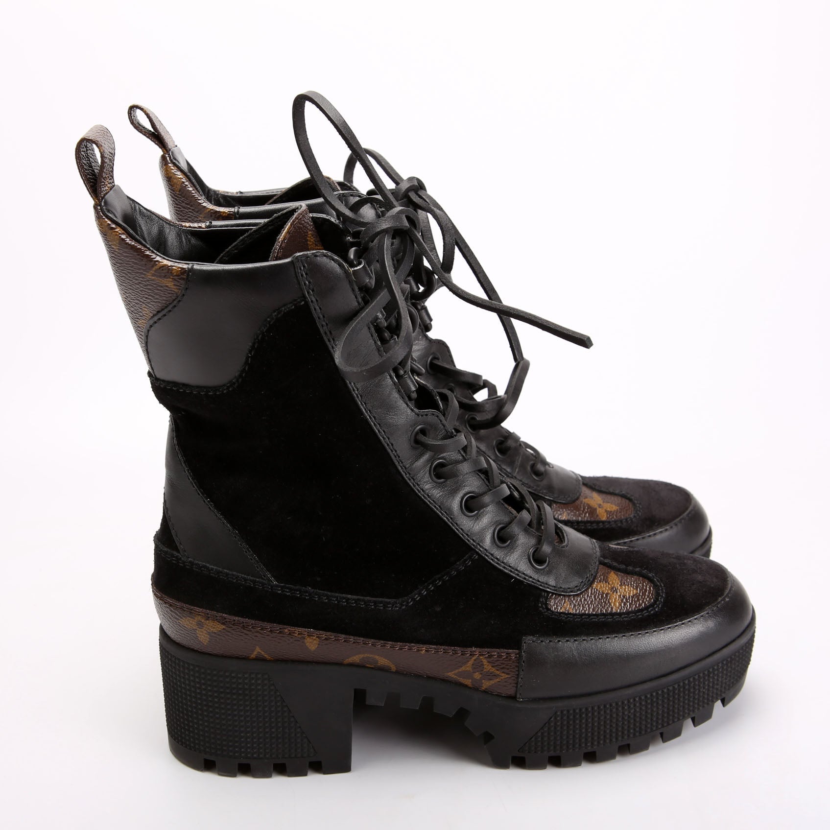 Laureate Desert Combat Boots Size 36 Black/Brown