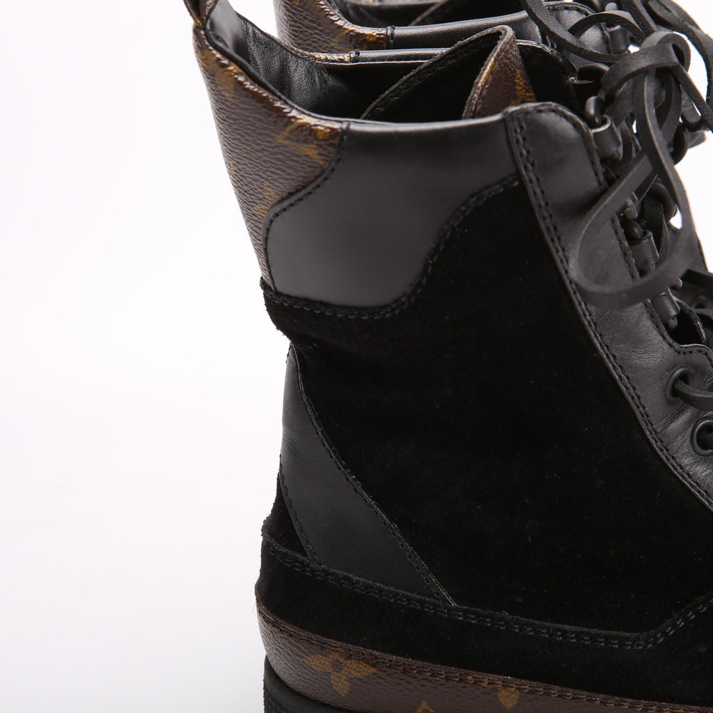 Laureate Desert Combat Boots Size 36 Black/Brown