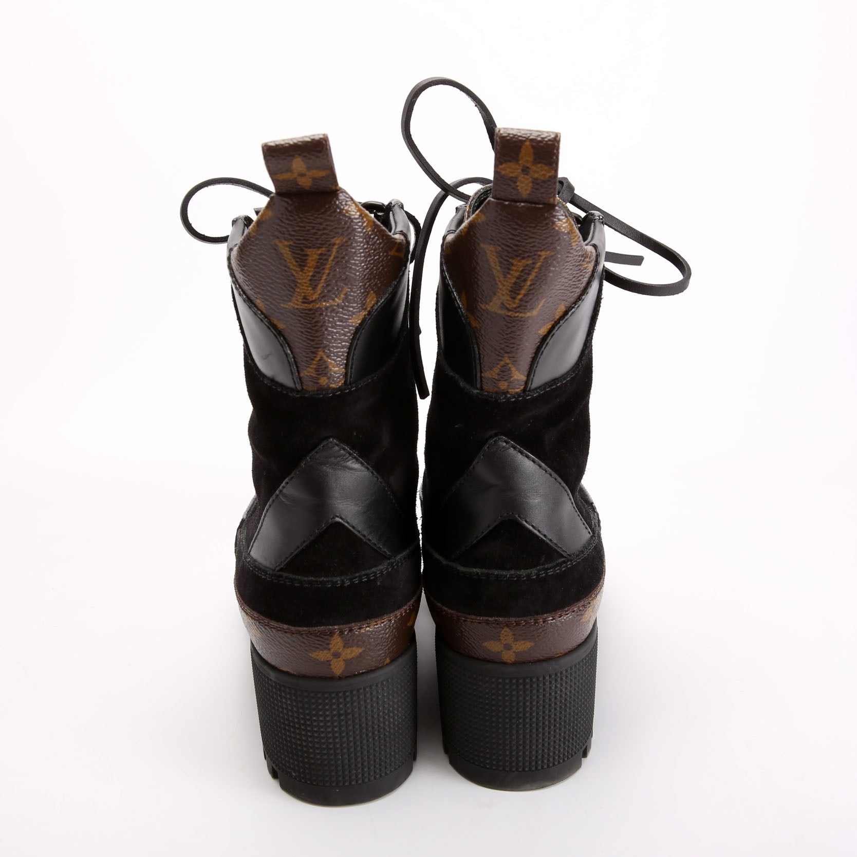 Laureate Desert Combat Boots Size 36 Black/Brown