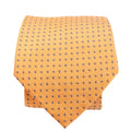 Hermes Printed Silk Tie Orange