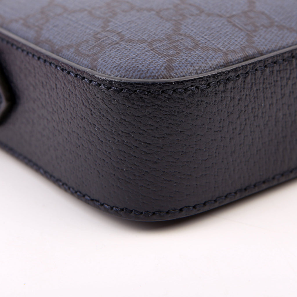 Gucci 699439 GG Supreme Ophidia Wristlet Crossbody Blue