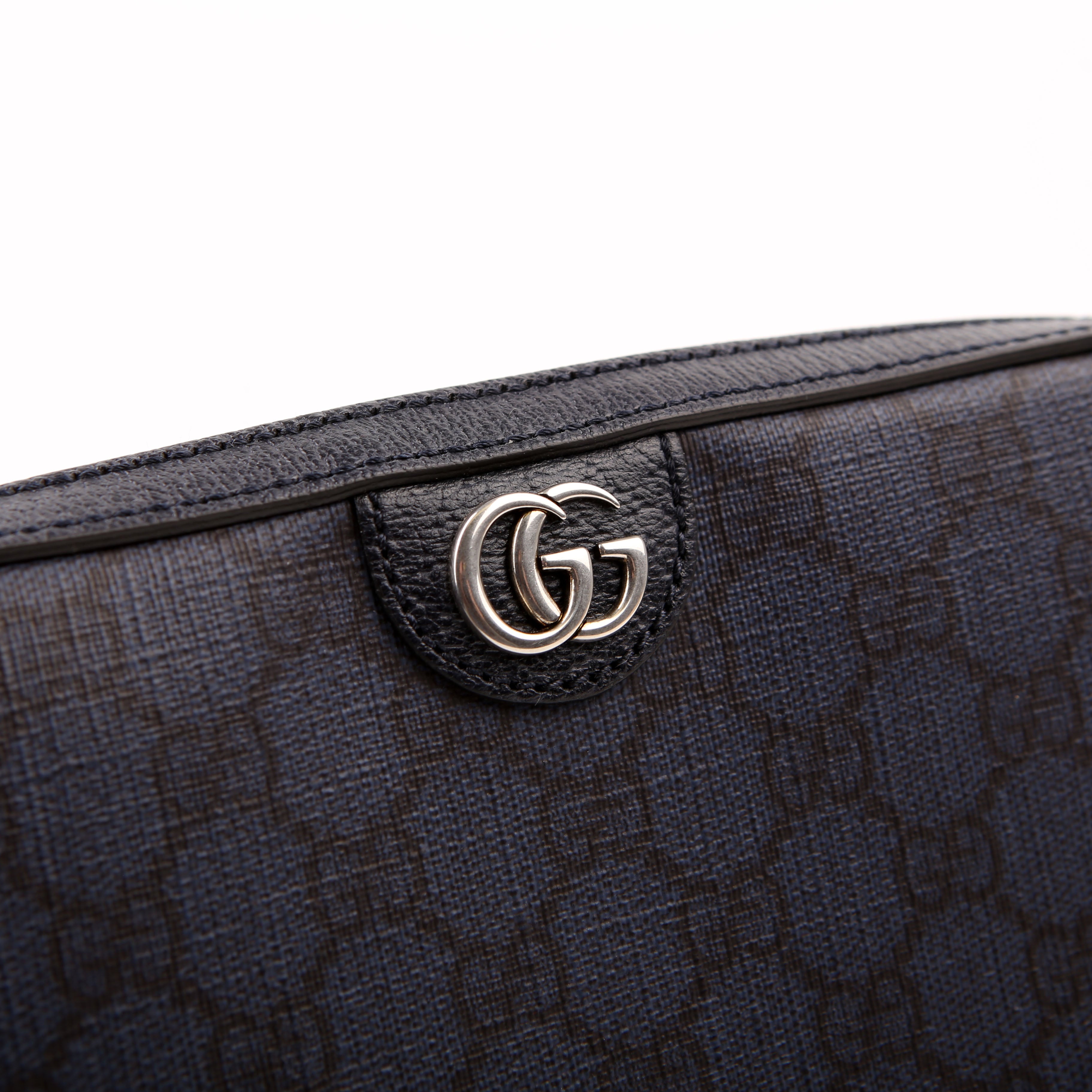 Gucci 699439 GG Supreme Ophidia Wristlet Crossbody Blue