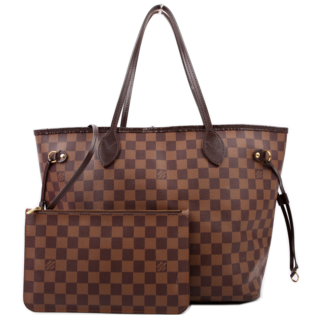 Neverfull with Wallet MM Damier Ebene