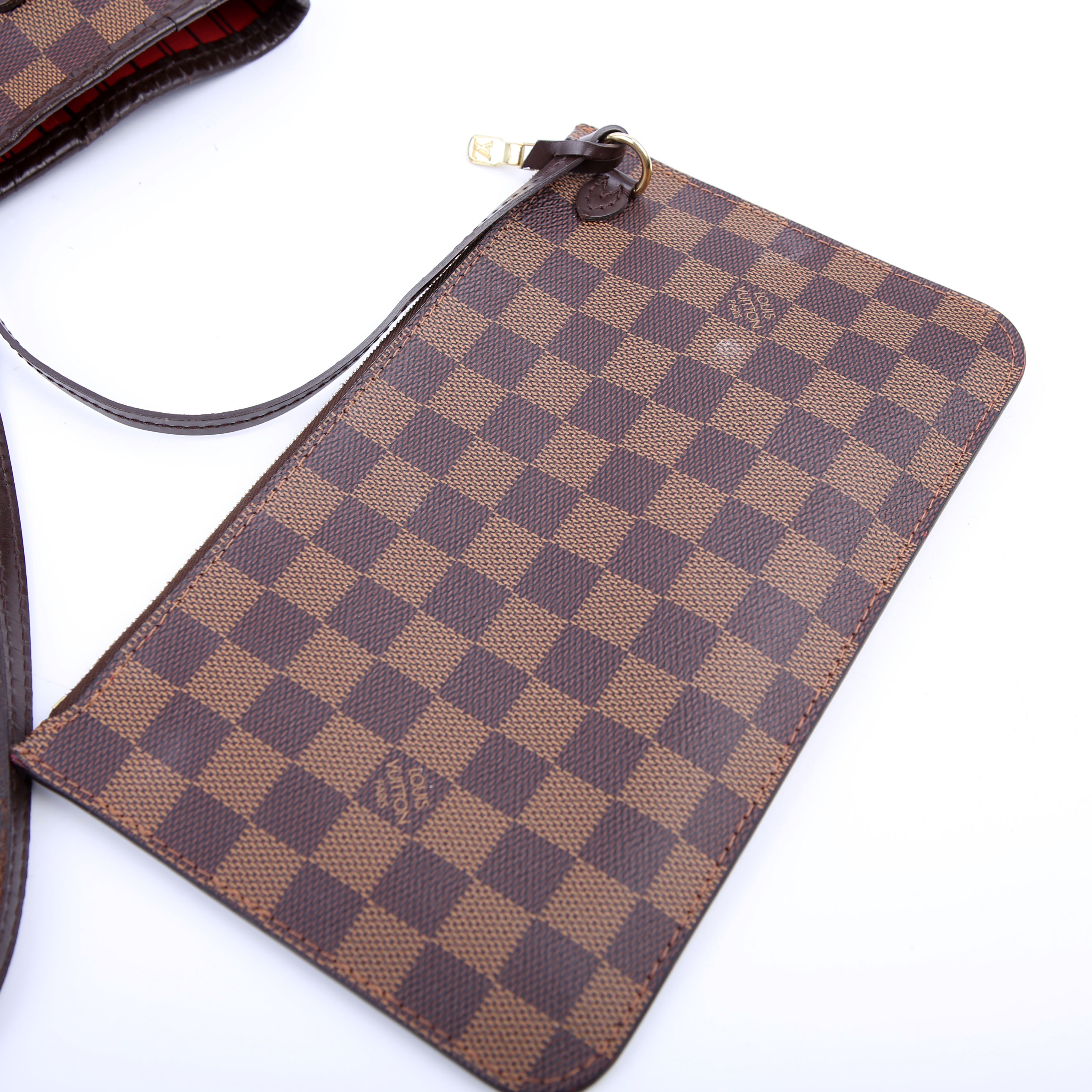 Neverfull with Wallet MM Damier Ebene