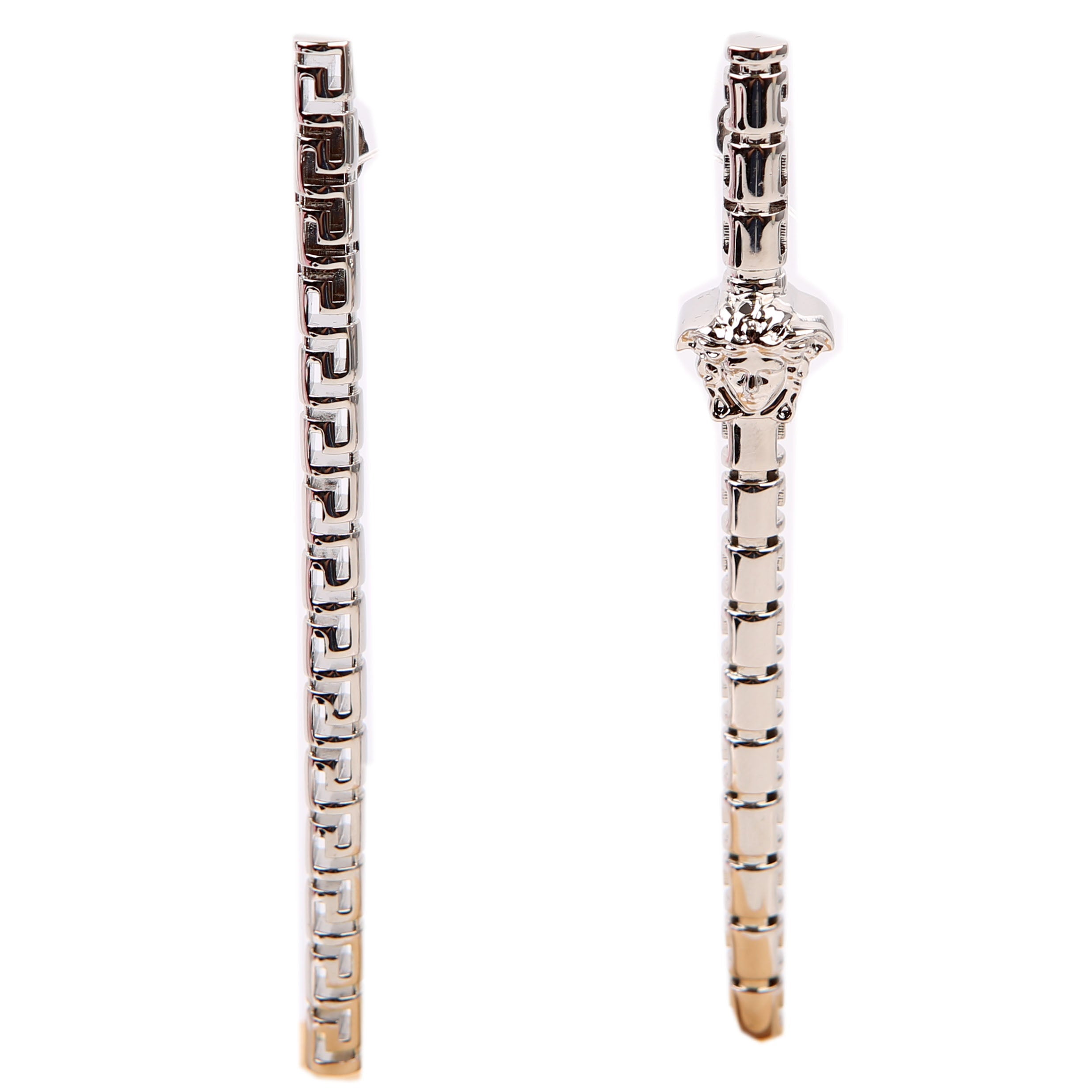 Greca Asymmetric Drop Earrings