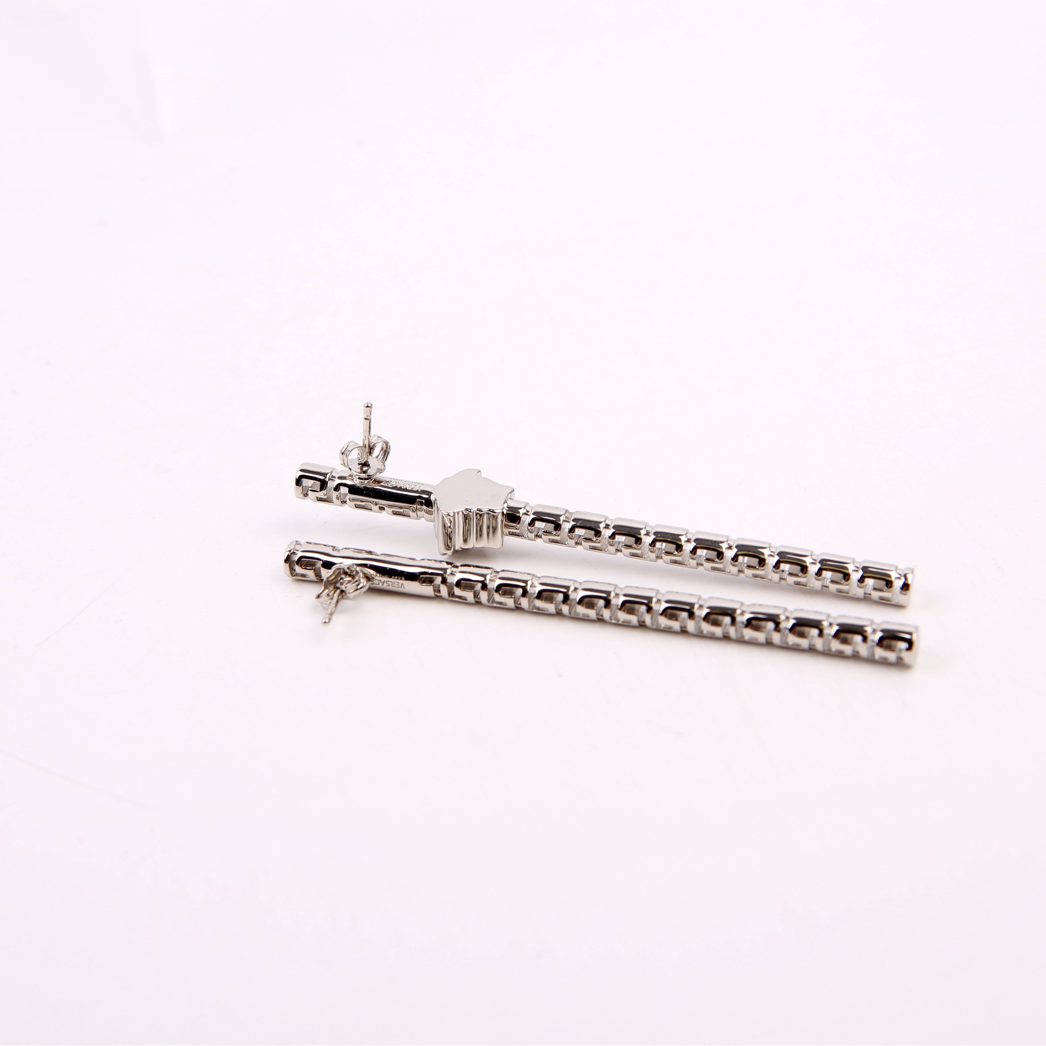 Greca Asymmetric Drop Earrings
