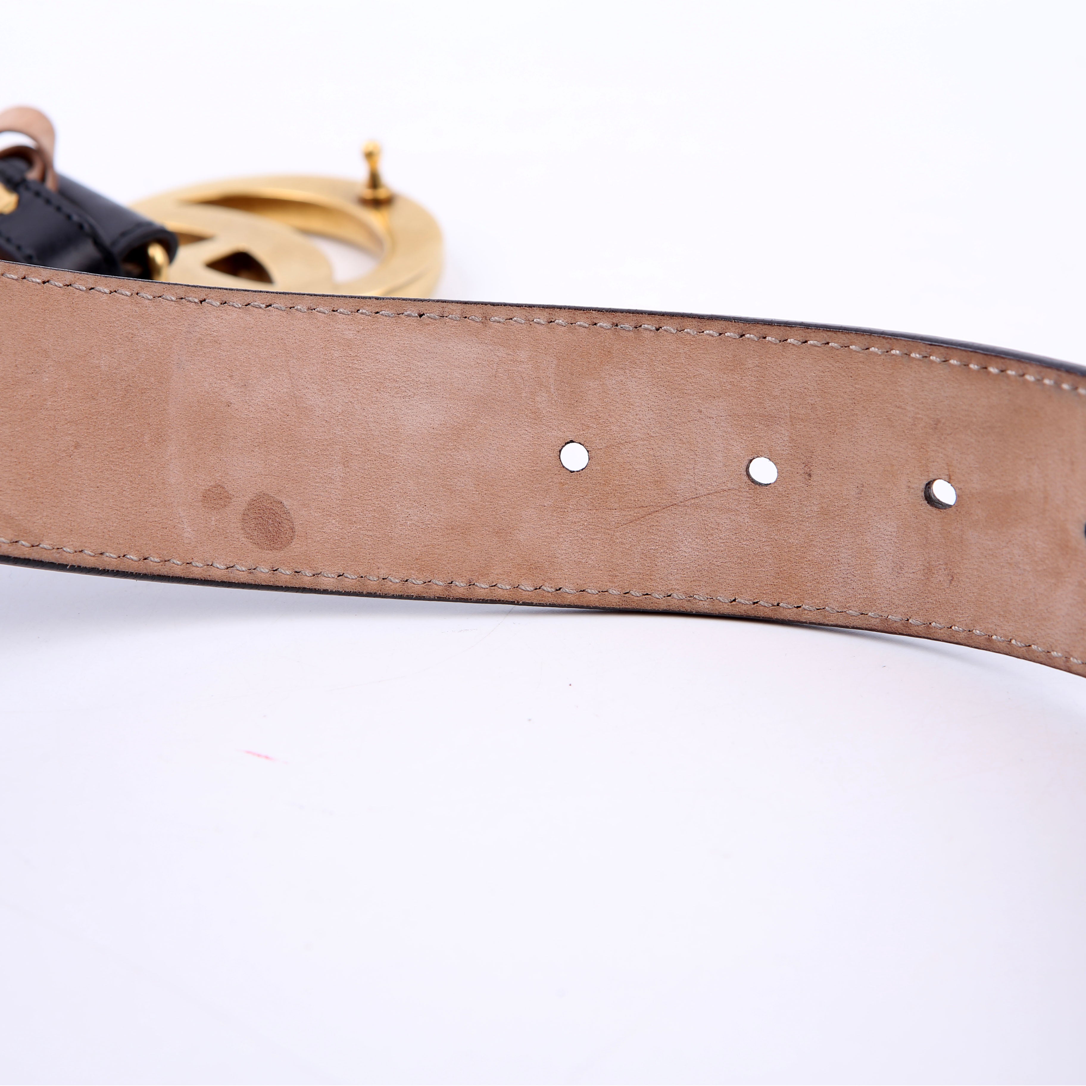 Gucci 4000593 Marmont GG Leather Belt Size 80/32 Black