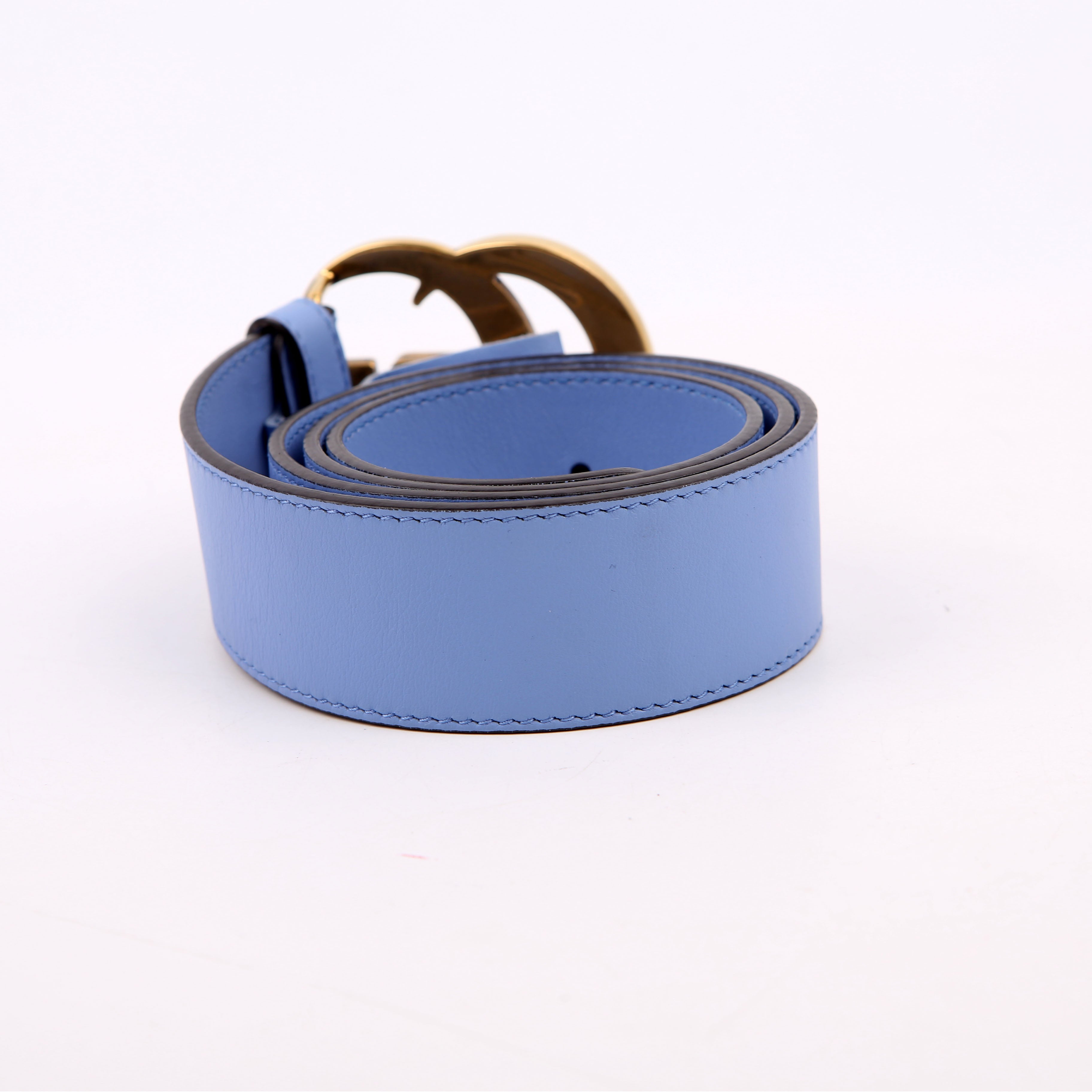 Gucci 4000593 Marmont GG Leather Belt Size 80/32 Blue