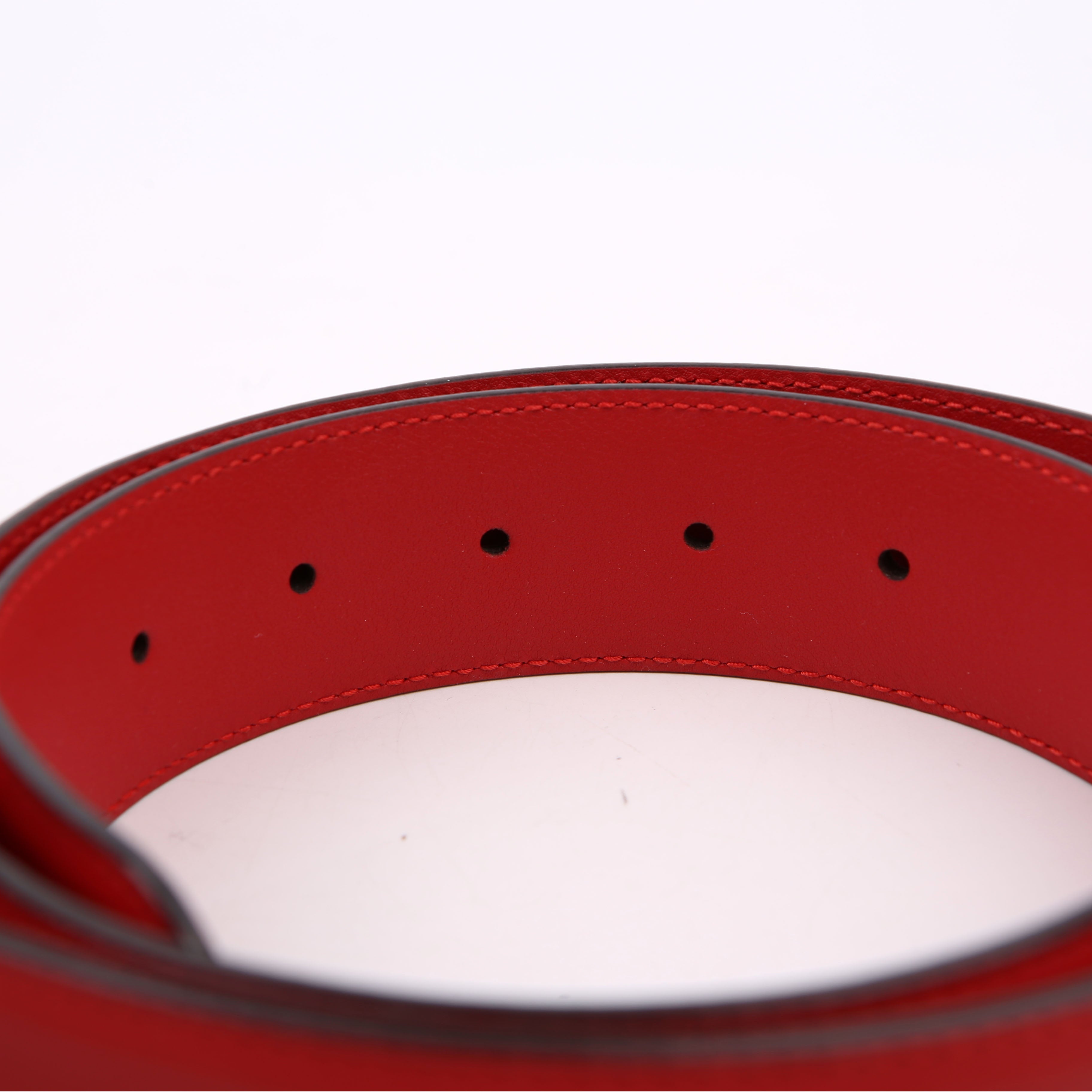 Gucci 546386 Interlocking GG Belt Size 80/32 Red