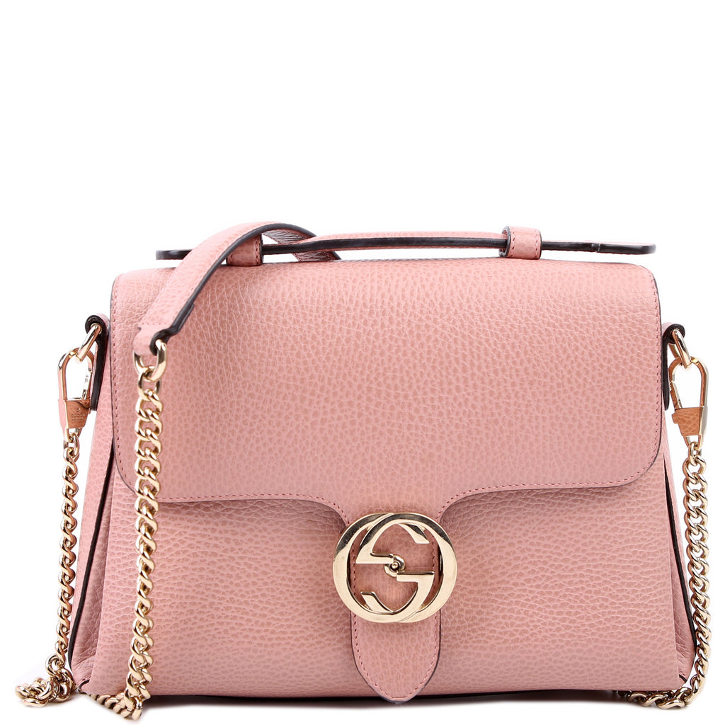 510302 Medium Interlocking Satchel Pink