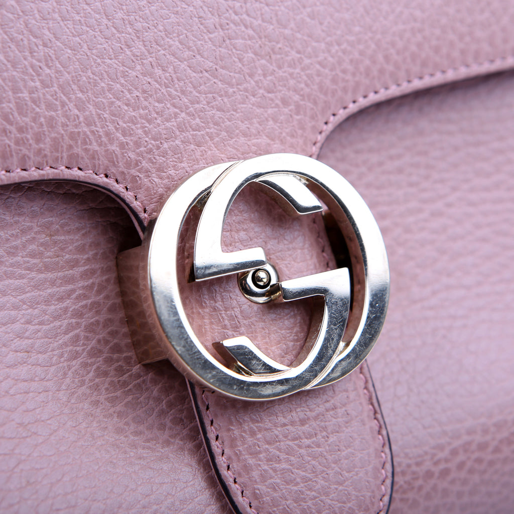 510302 Medium Interlocking Satchel Pink