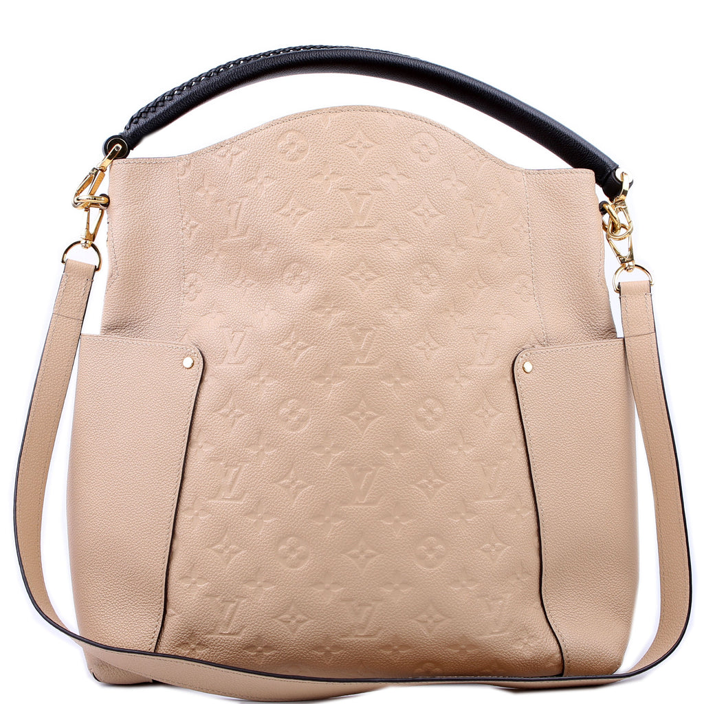 Bagatelle Hobo Empreinte Beige/Black
