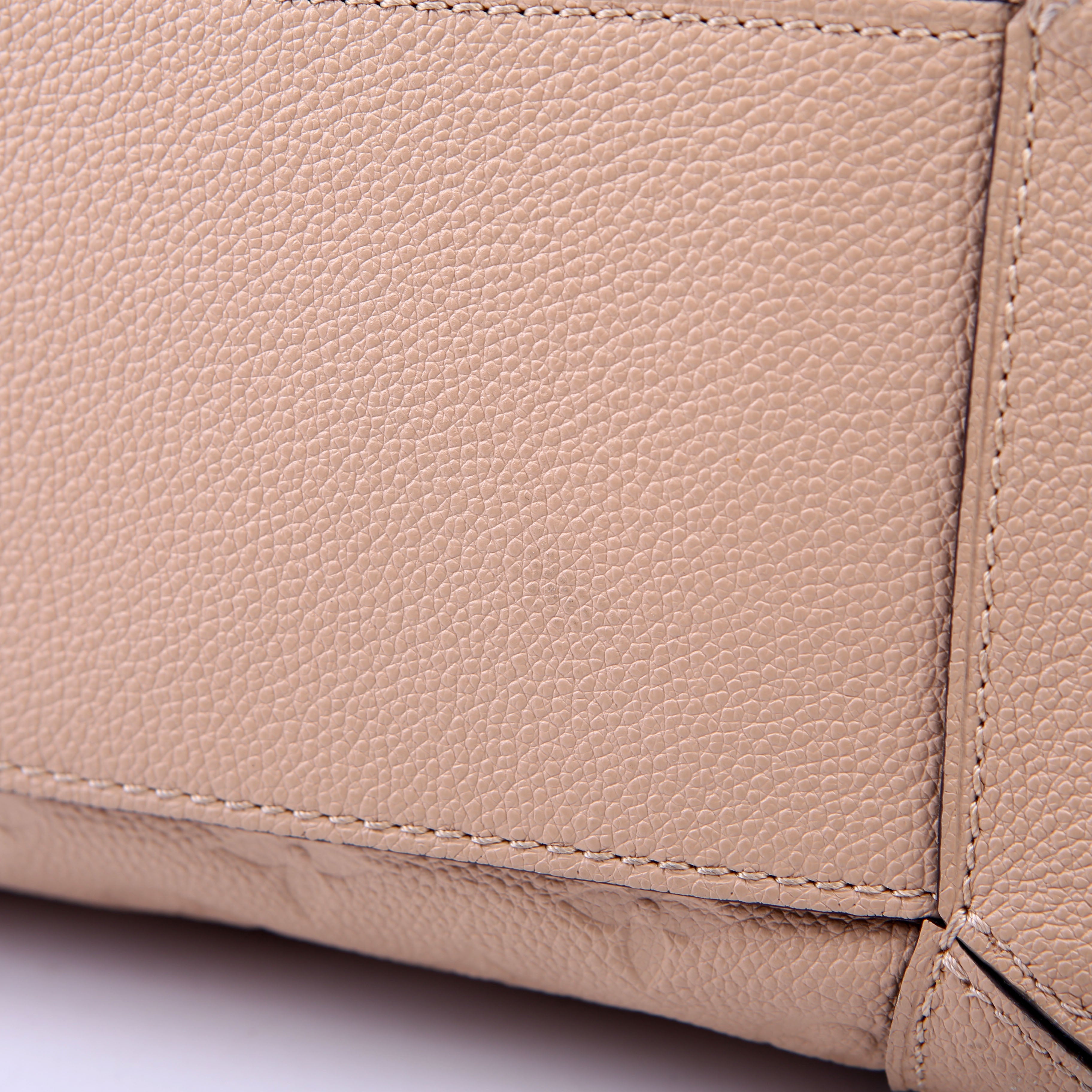 Bagatelle Hobo Empreinte Beige/Black