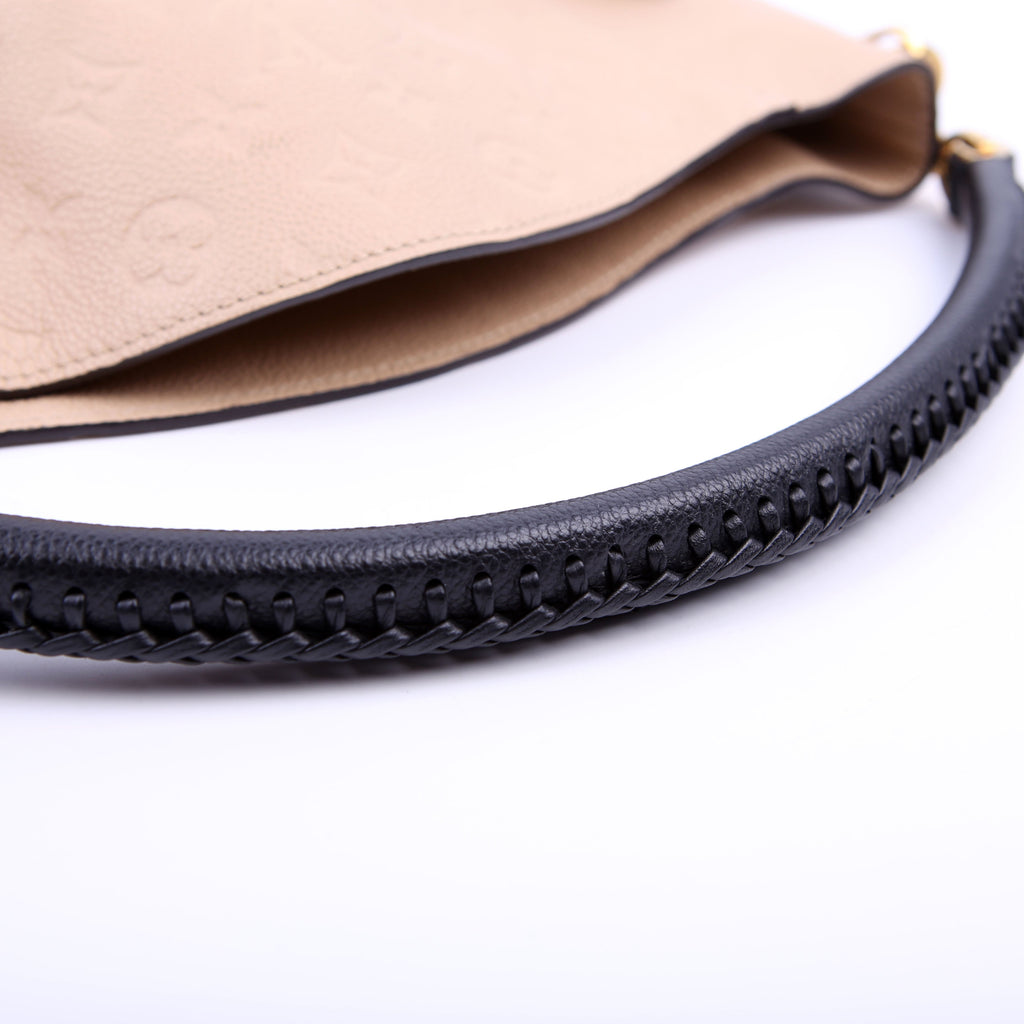 Bagatelle Hobo Empreinte Beige/Black