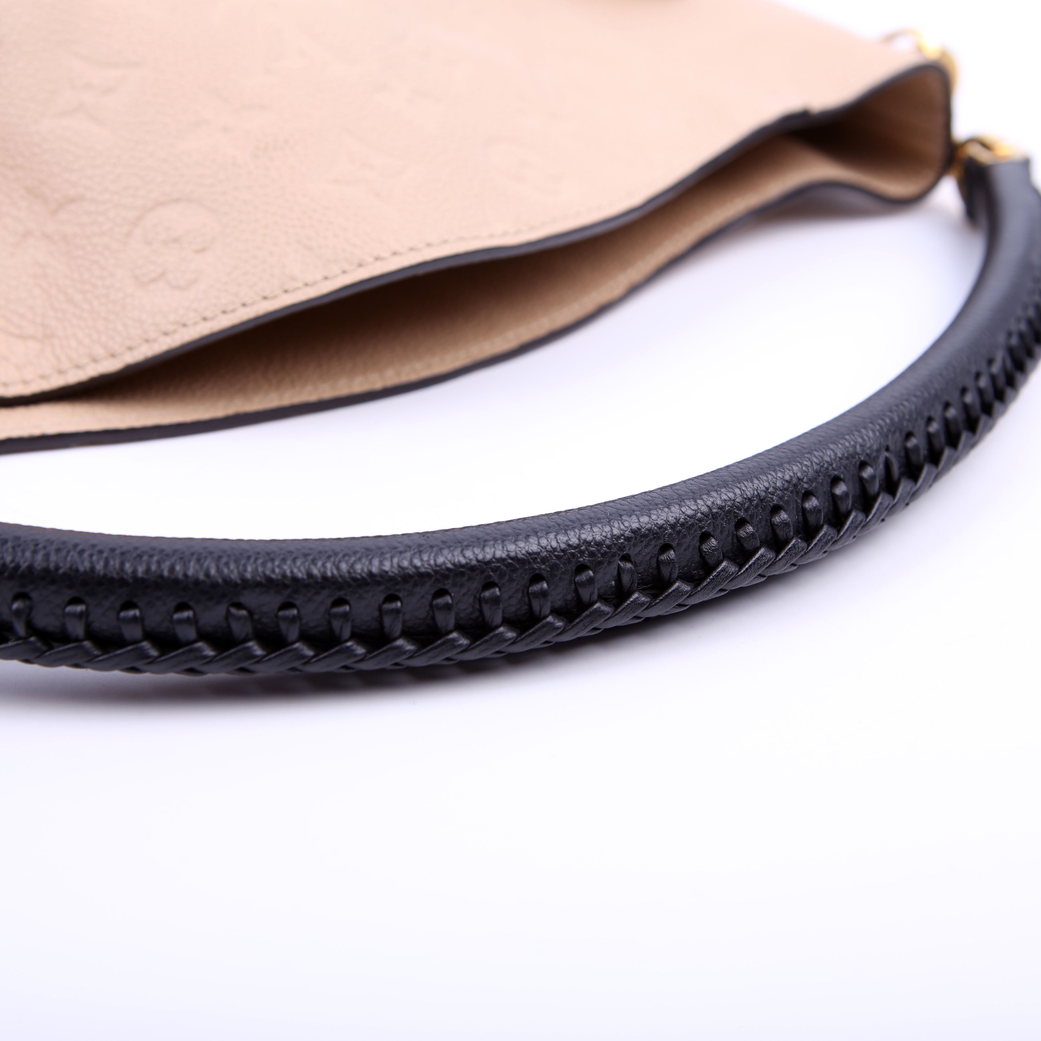 Bagatelle Hobo Empreinte Beige/Black