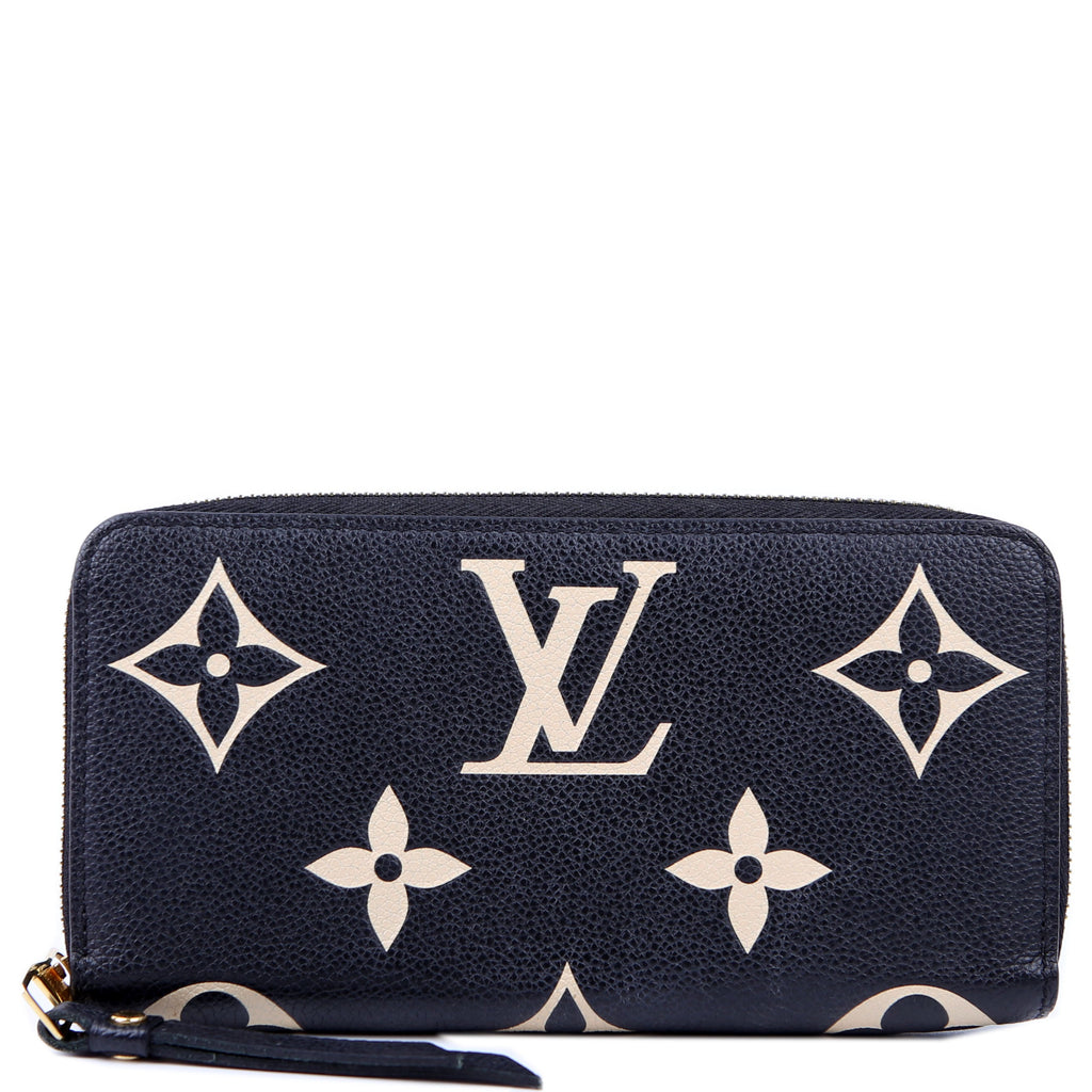 Zippy Wallet Bicolor Empreinte Black/Beige