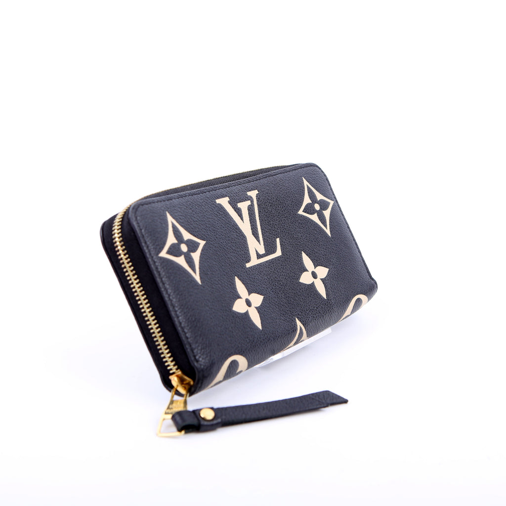 Zippy Wallet Bicolor Empreinte Black/Beige