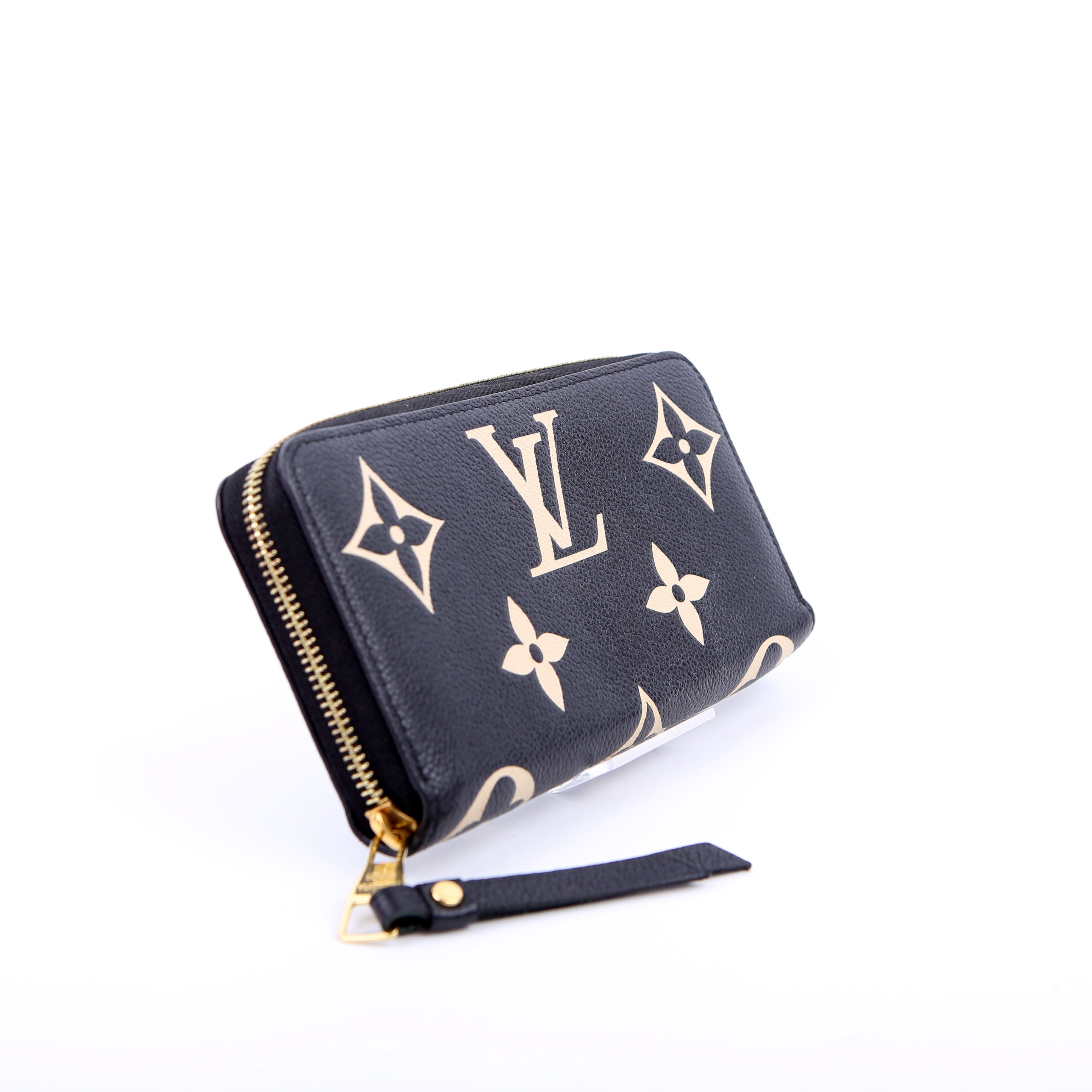 Zippy Wallet Bicolor Empreinte Black/Beige
