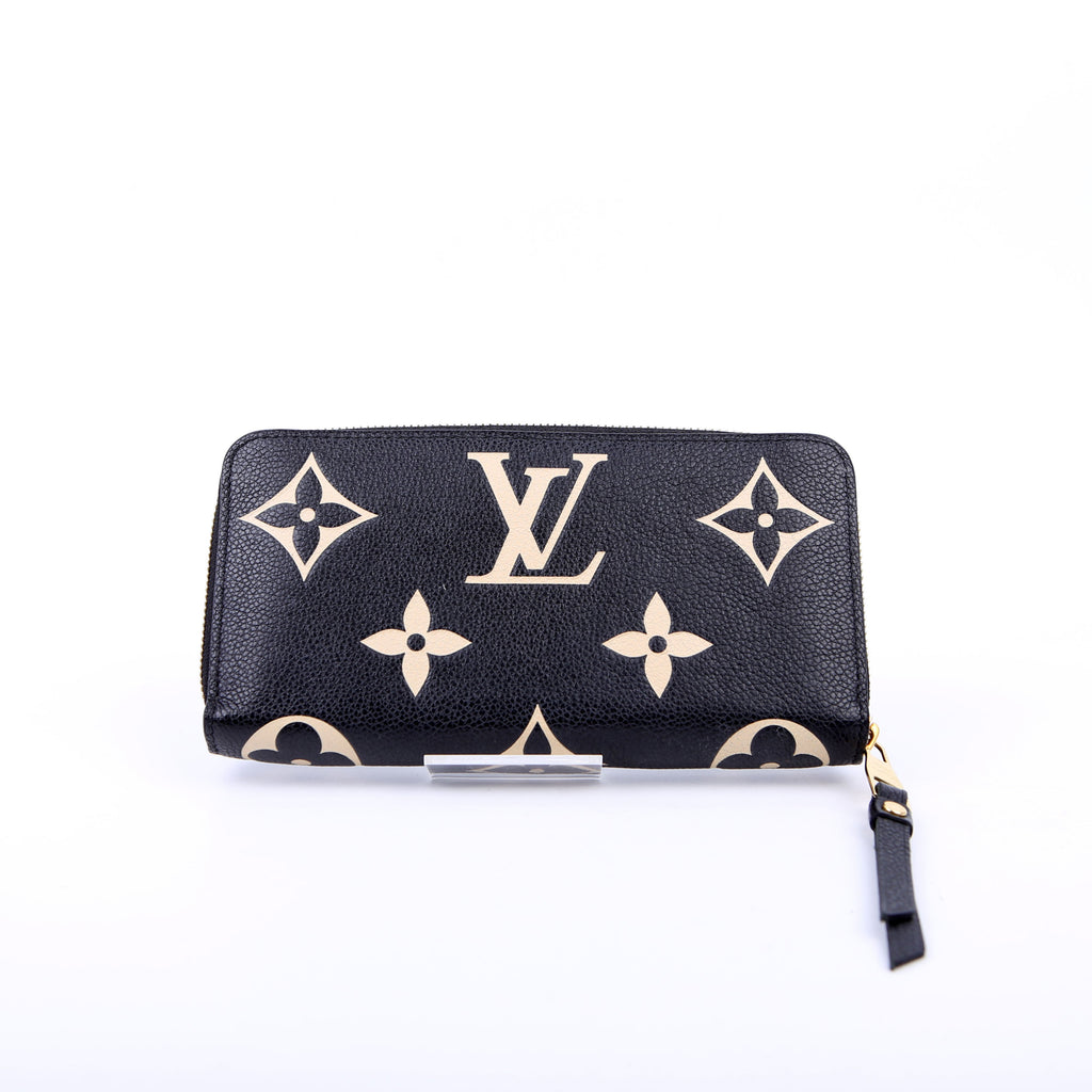 Zippy Wallet Bicolor Empreinte Black/Beige