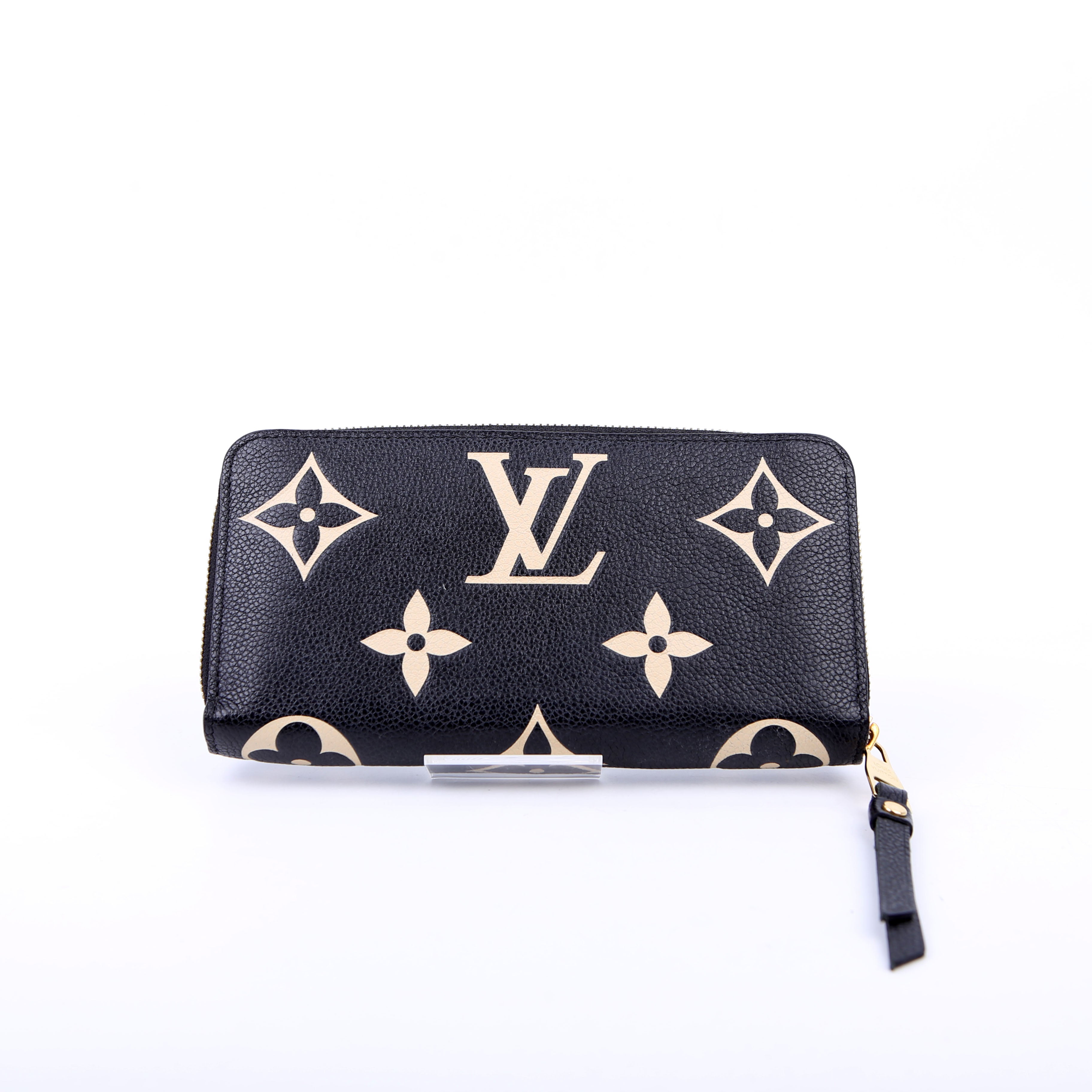 Zippy Wallet Bicolor Empreinte Black/Beige