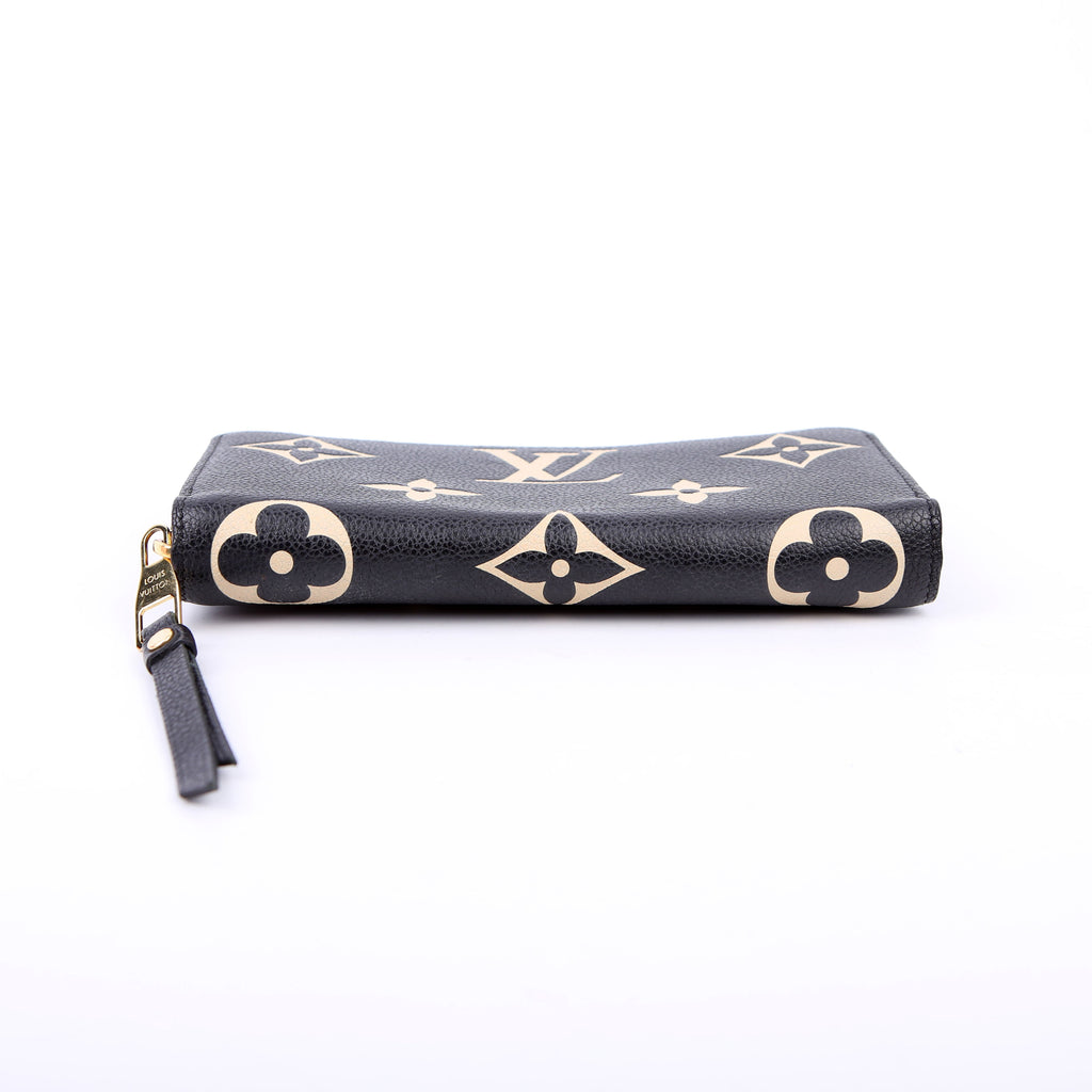 Zippy Wallet Bicolor Empreinte Black/Beige
