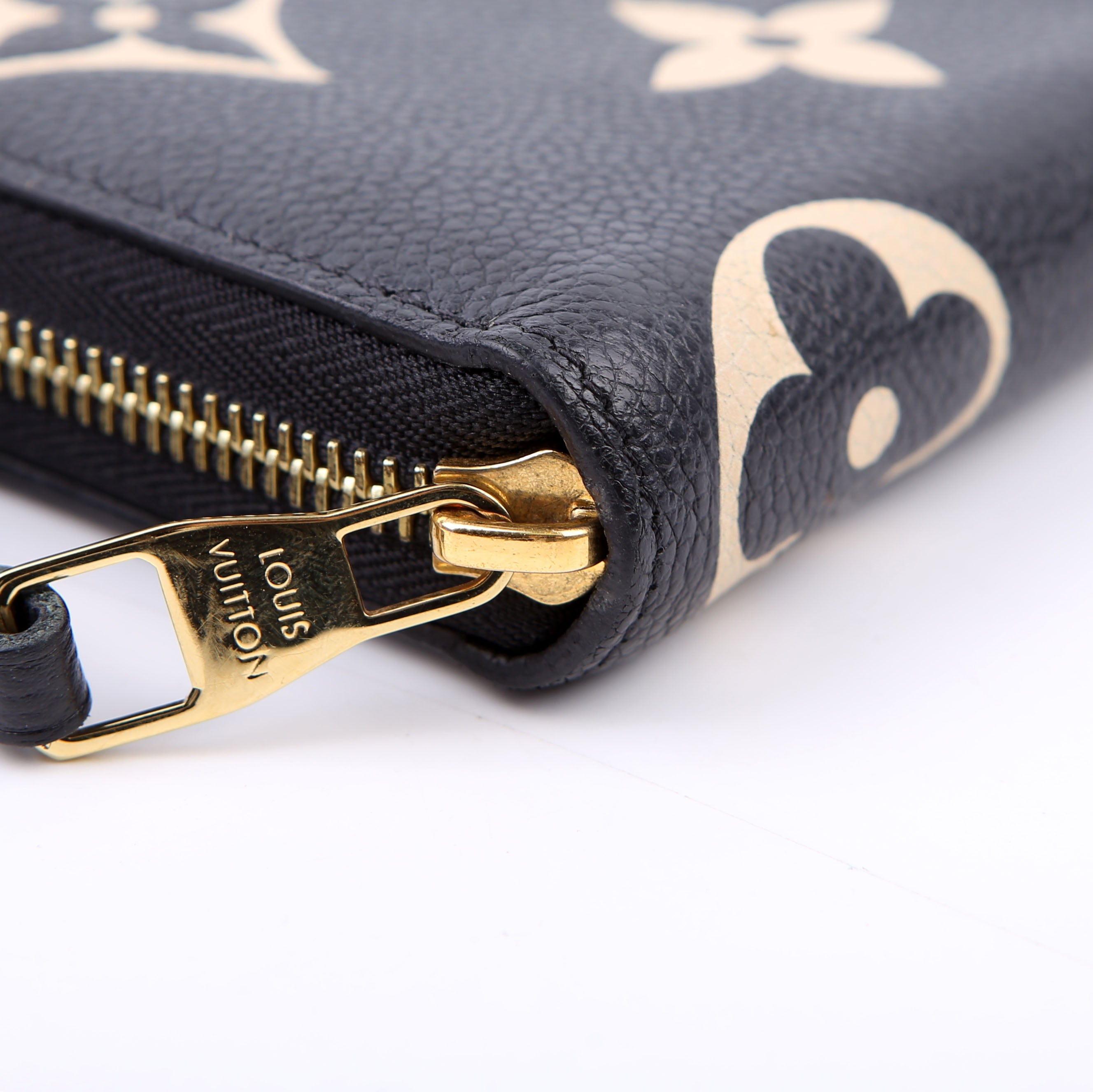 Zippy Wallet Bicolor Empreinte Black/Beige