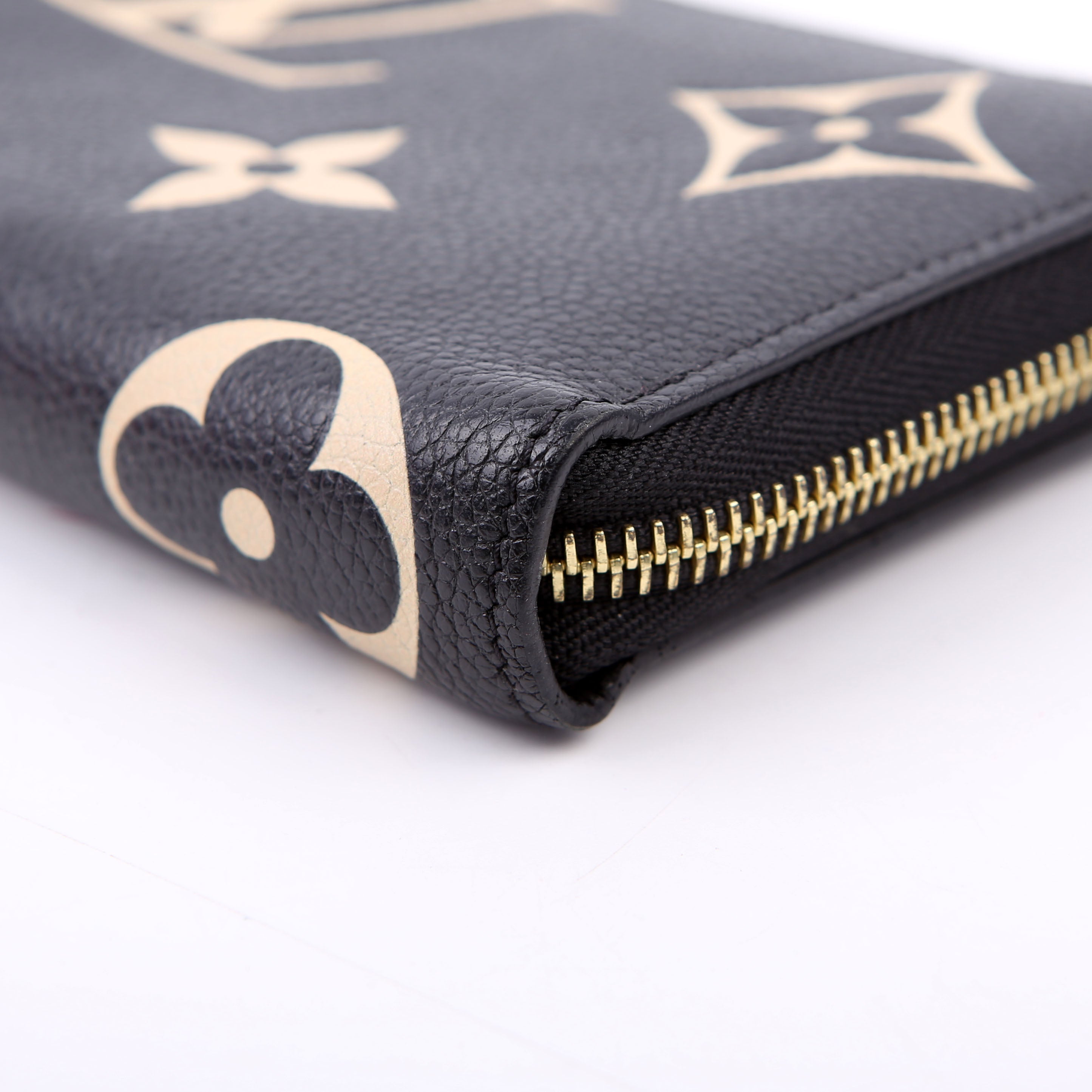 Zippy Wallet Bicolor Empreinte Black/Beige