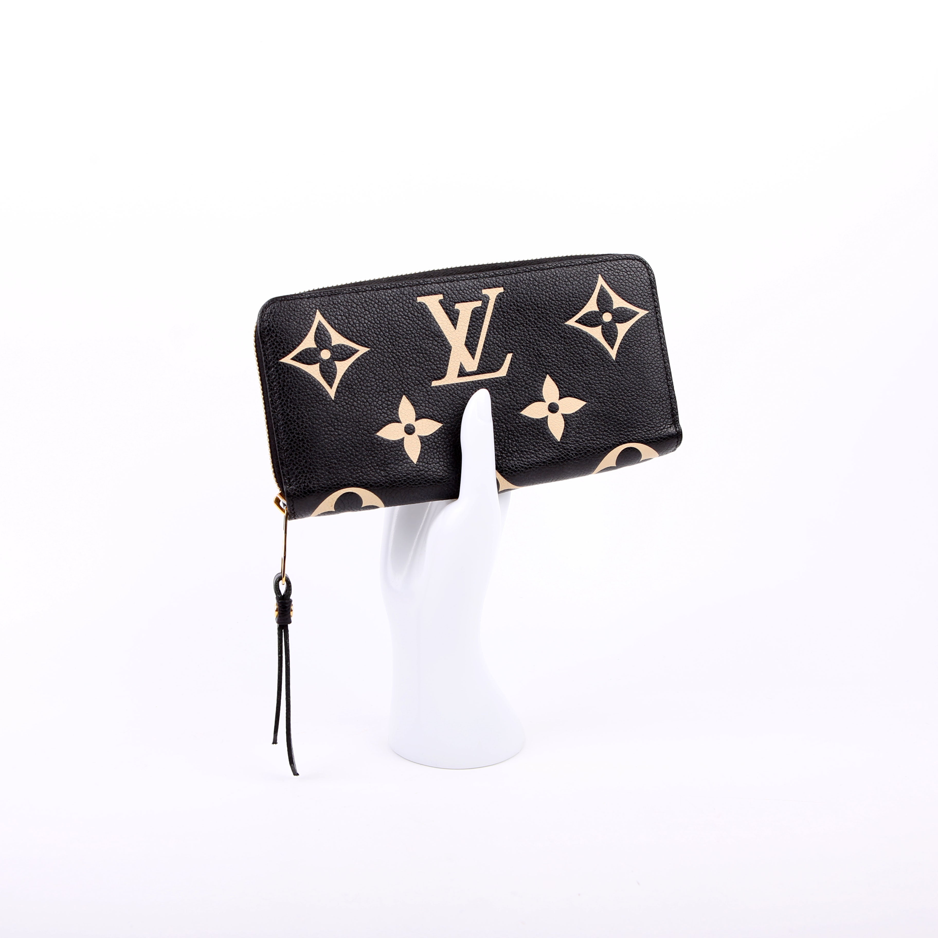 Zippy Wallet Bicolor Empreinte Black/Beige