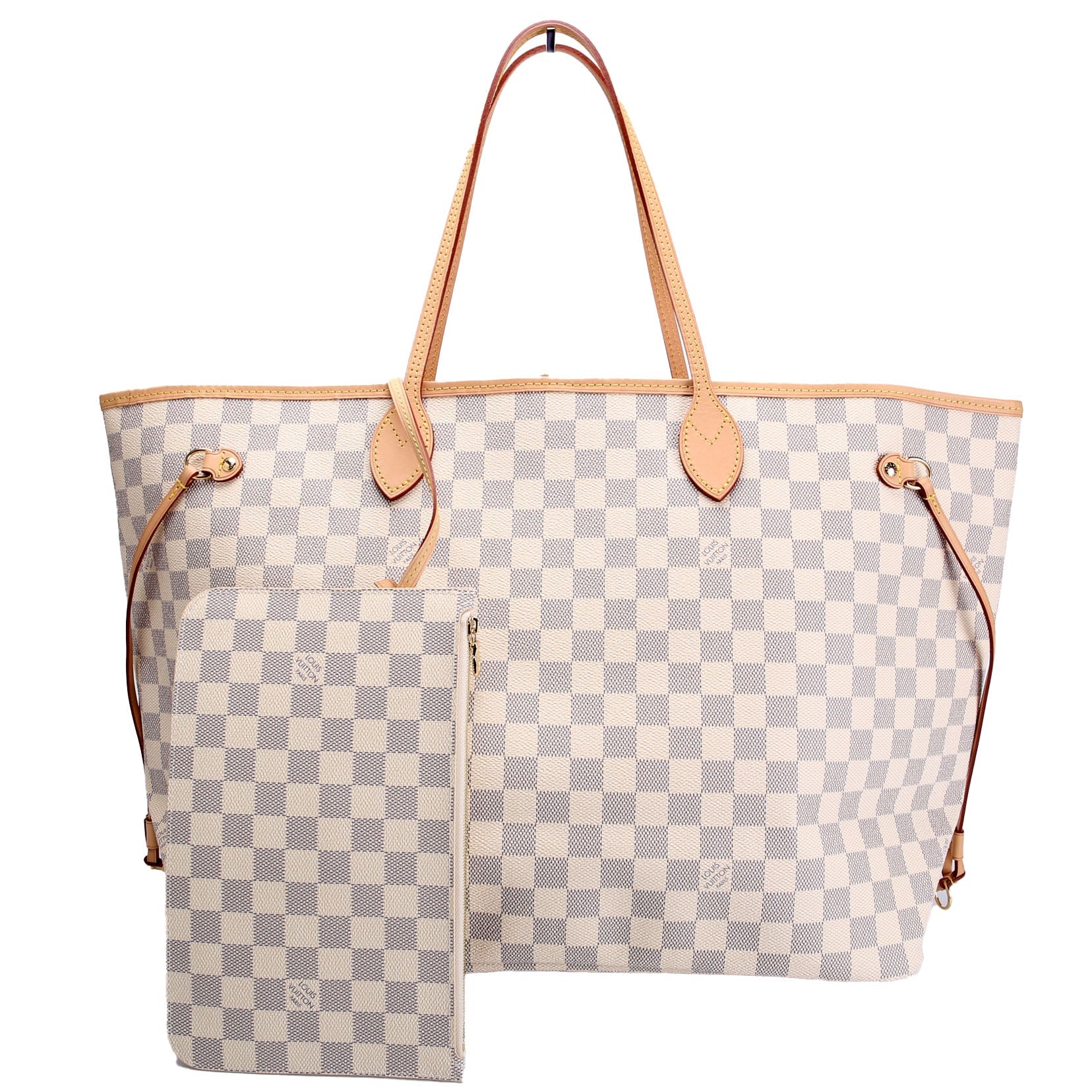 Neverfull With Wallet GM Damier Azur