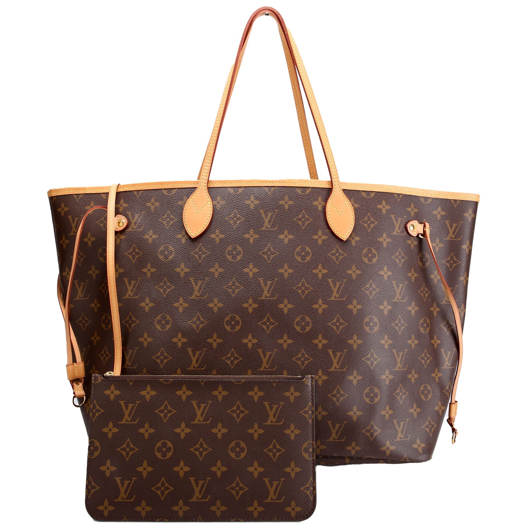 Neverfull With Wallet GM Monogram Brown/Beige