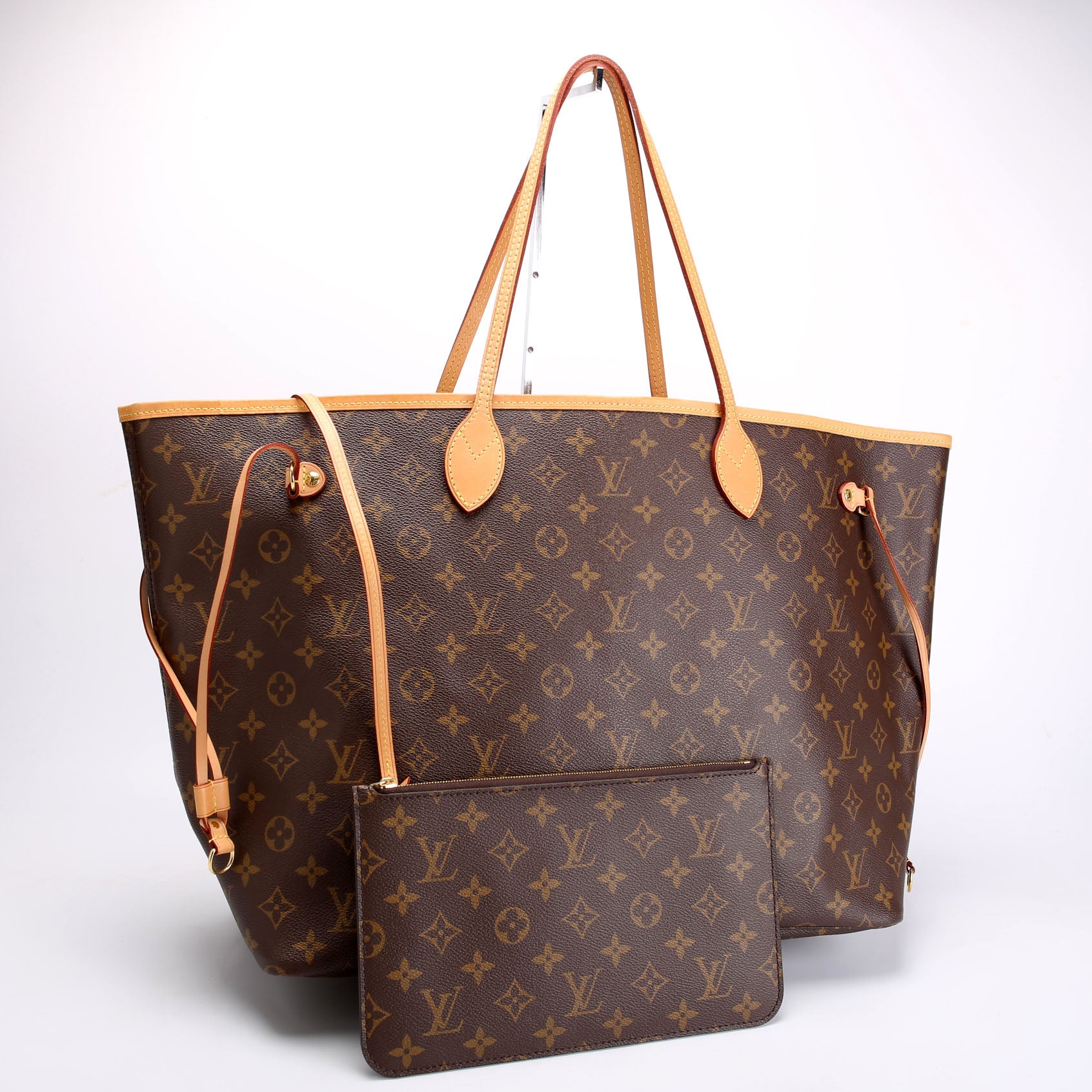 Neverfull With Wallet GM Monogram Brown/Beige