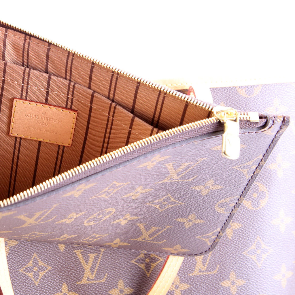 Neverfull With Wallet GM Monogram Brown/Beige