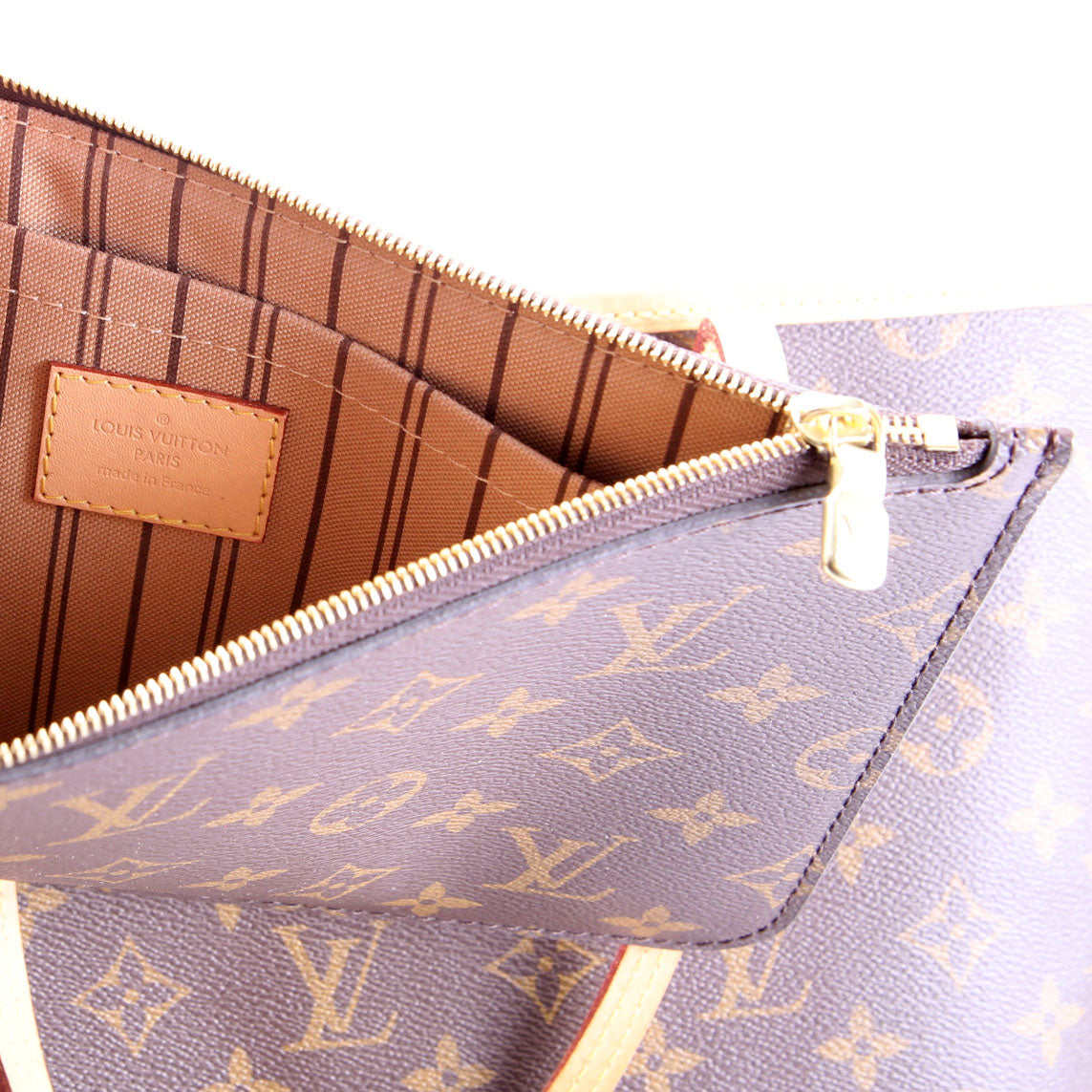 Neverfull With Wallet GM Monogram Brown/Beige