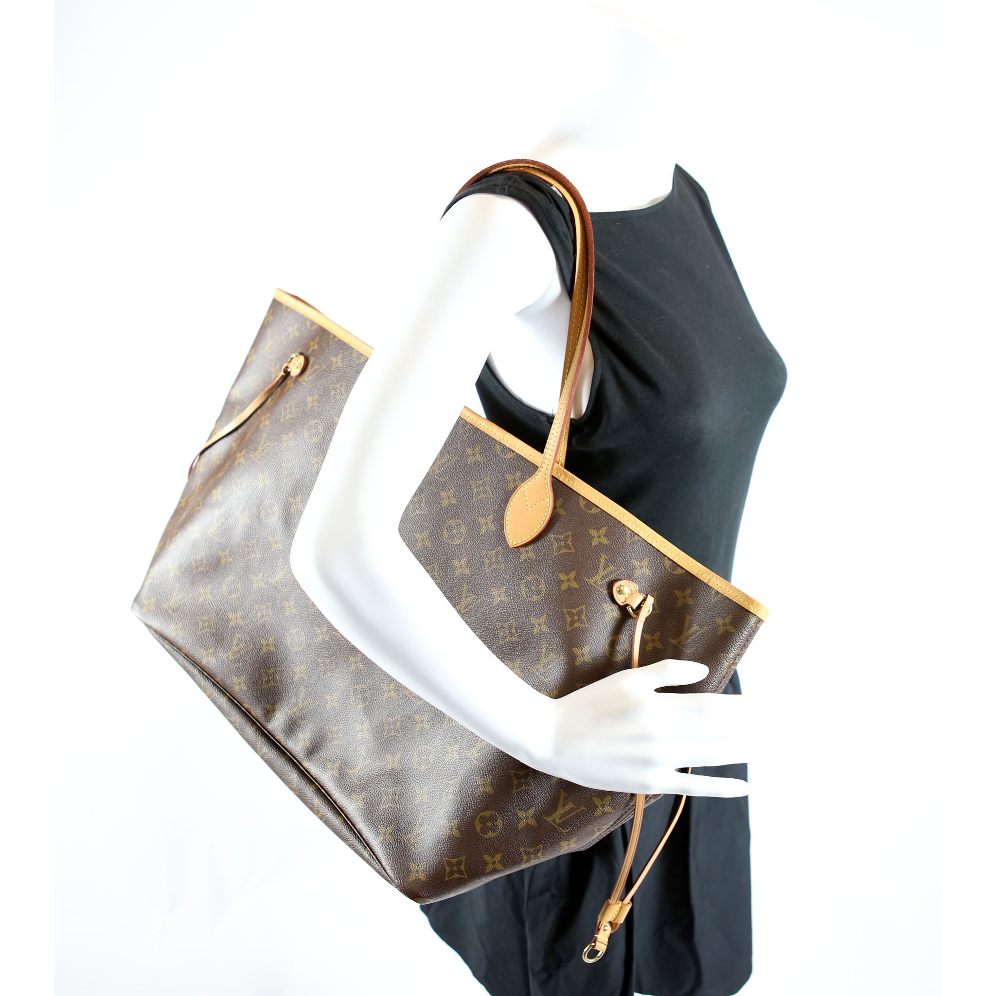 Neverfull With Wallet GM Monogram Brown/Beige